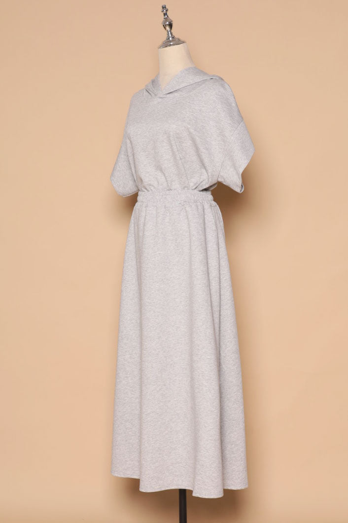 PO - Hanny 2 in 1 Top and Skirt Set in Grey