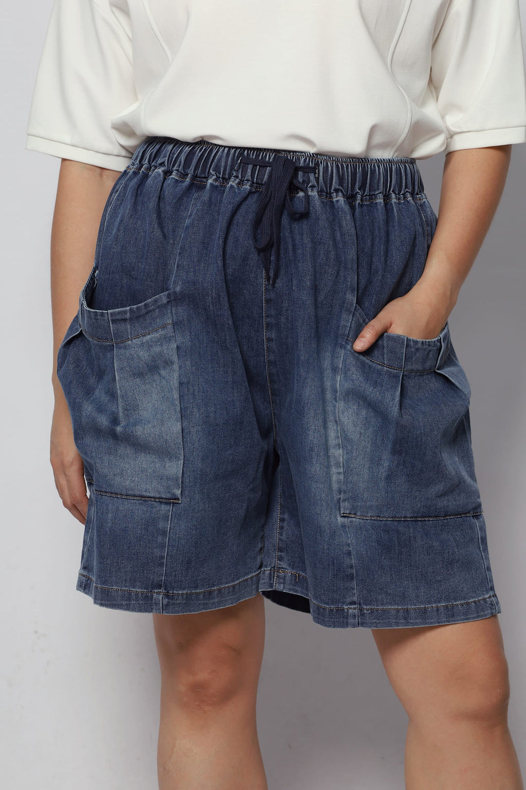 Emmie Denim Pocket Shorts