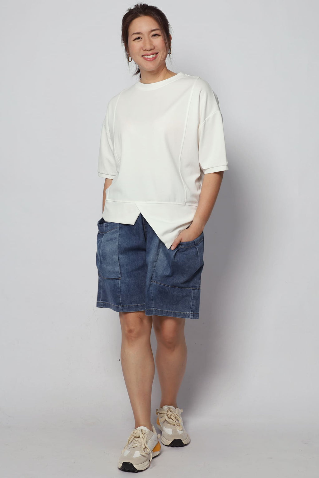 Emmie Denim Pocket Shorts