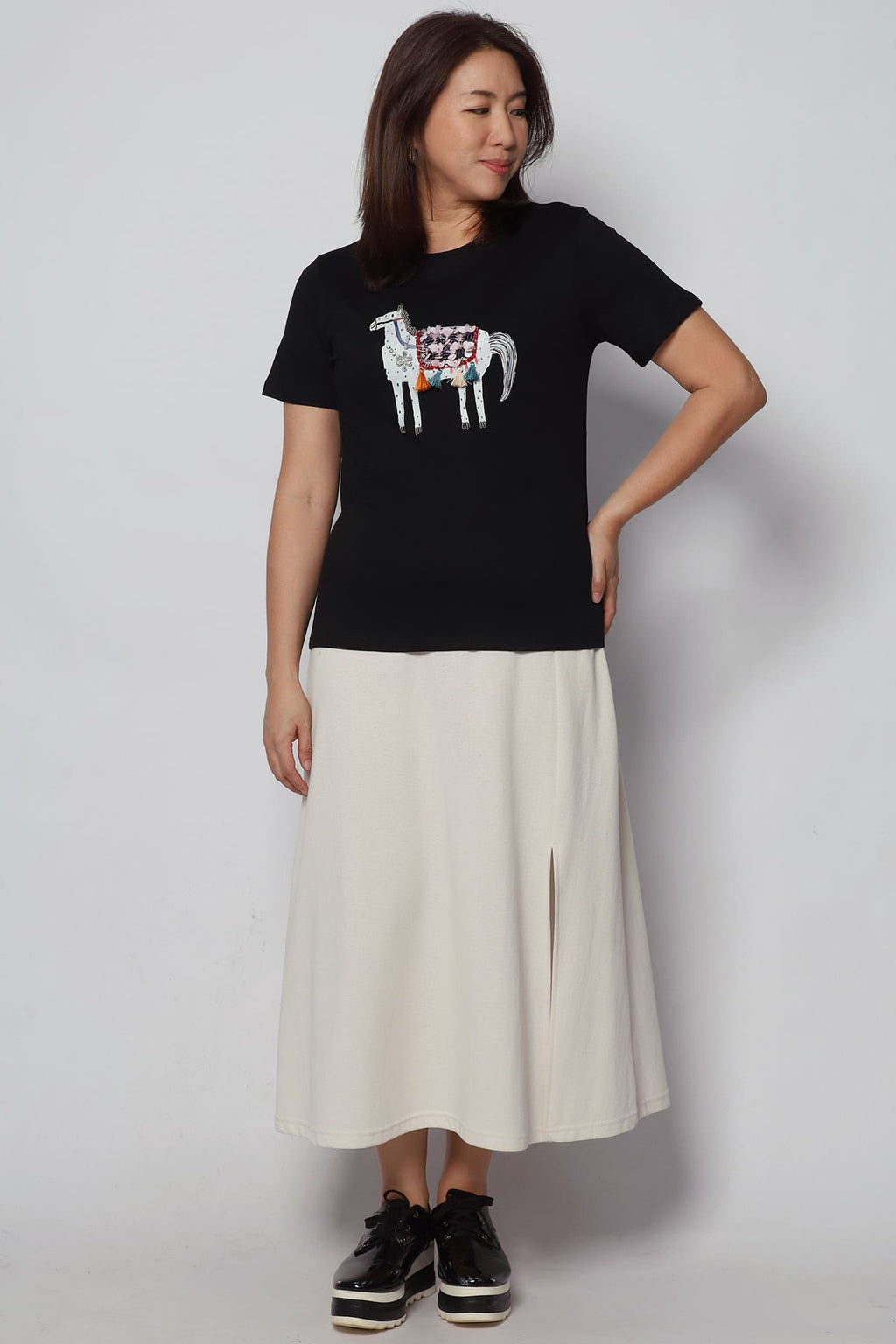 Horsey Embellished Tassle Top
