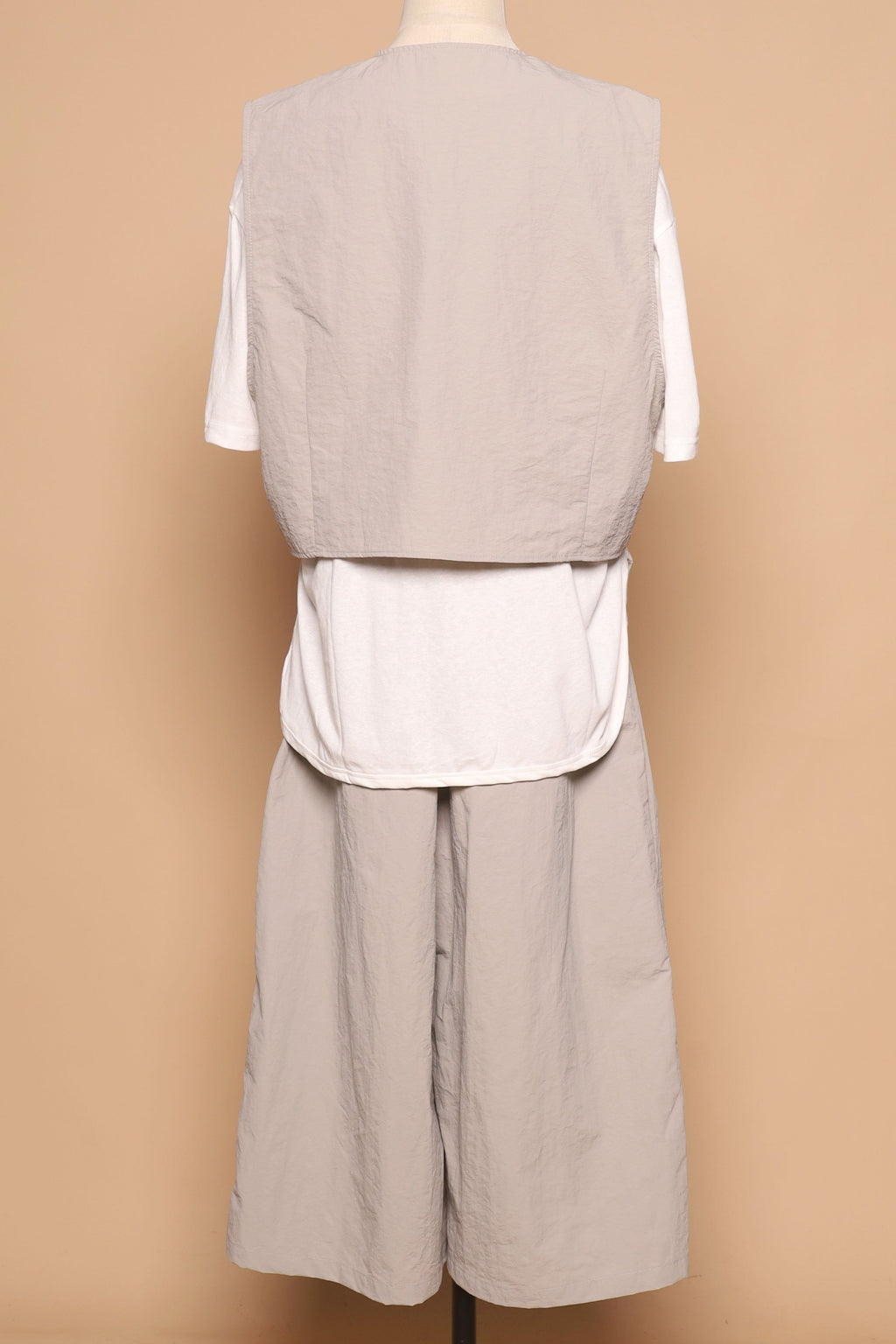 PO - Laia 3 in 1 Vest Top and Pants Set in Grey White