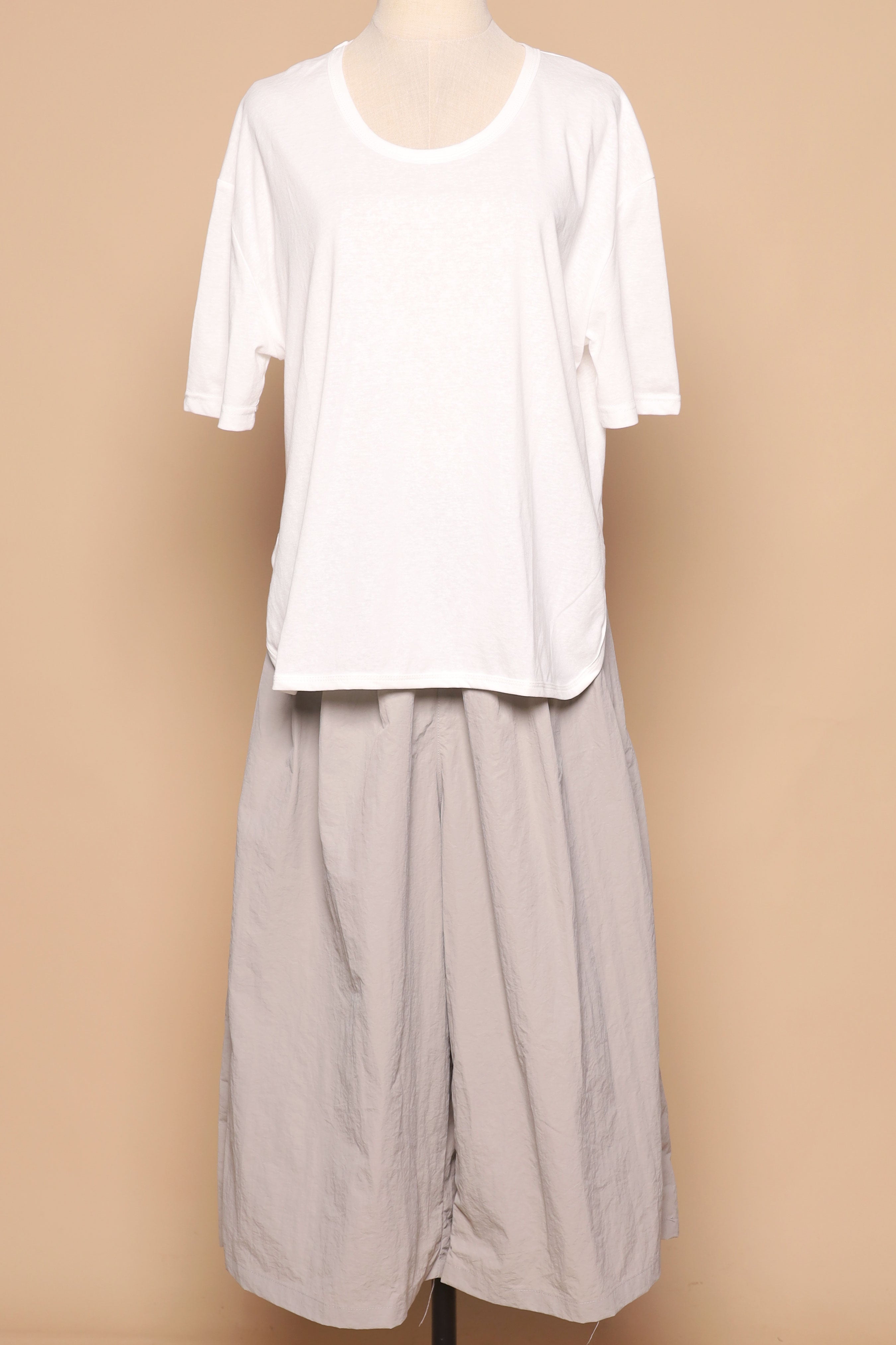 PO - Laia 3 in 1 Vest Top and Pants Set in Grey White