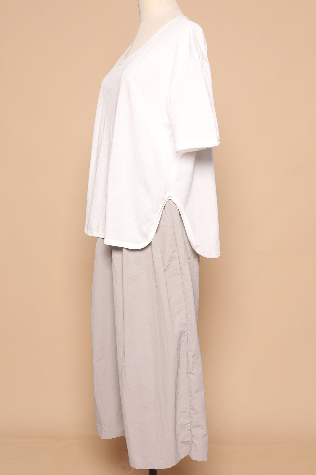 PO - Laia 3 in 1 Vest Top and Pants Set in Grey White