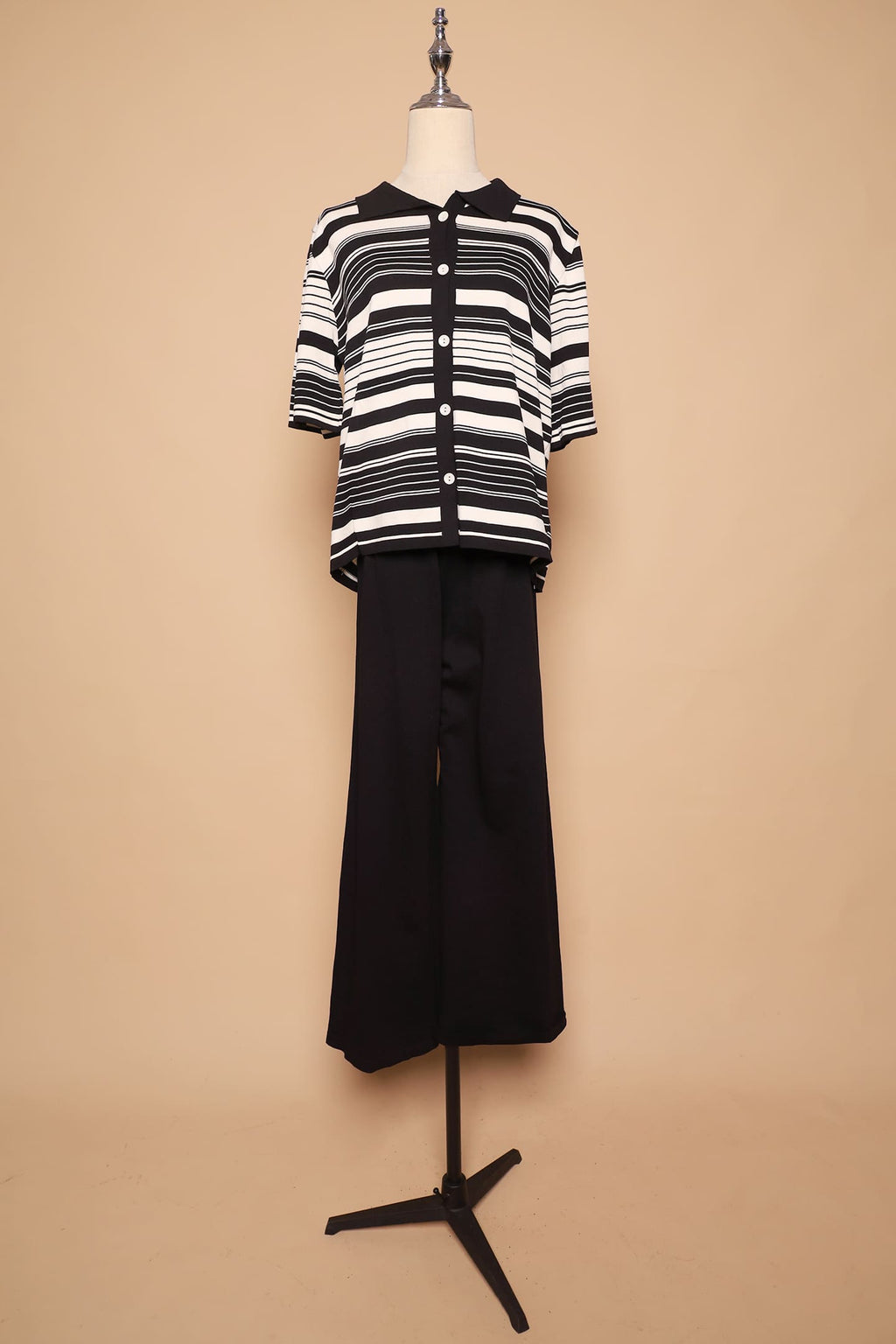 PO - Mun Knit Stripes 2 in 1 Top and Pants Set