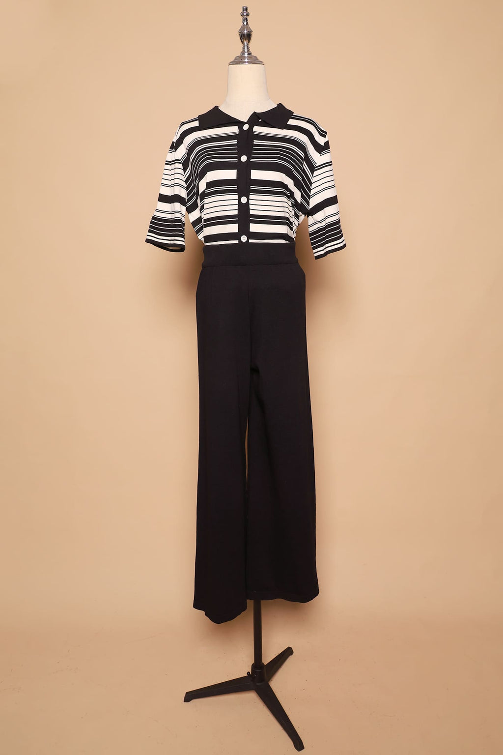 PO - Mun Knit Stripes 2 in 1 Top and Pants Set