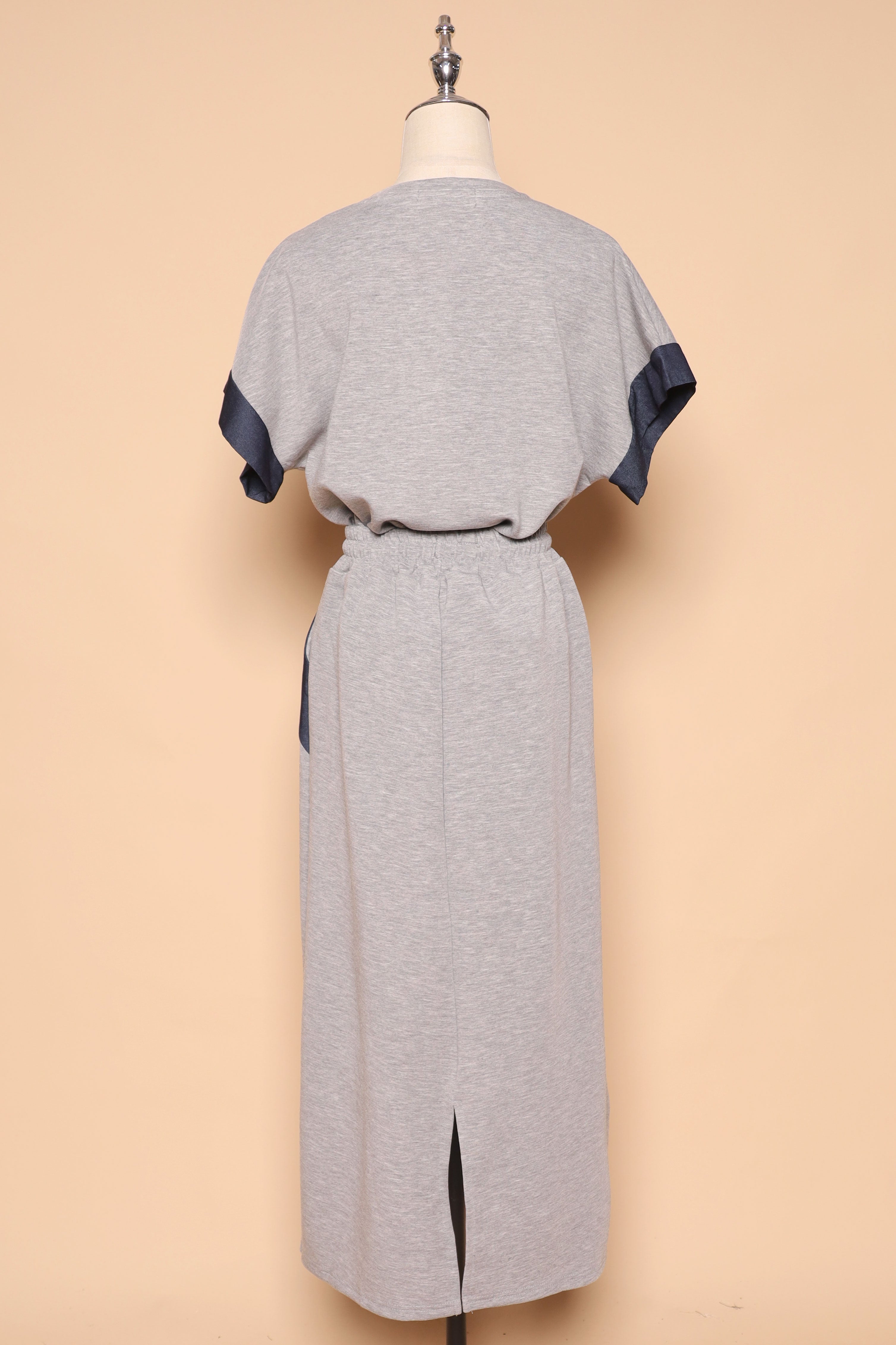 PO - New York 2 in 1 Top and Skirt Set in Grey