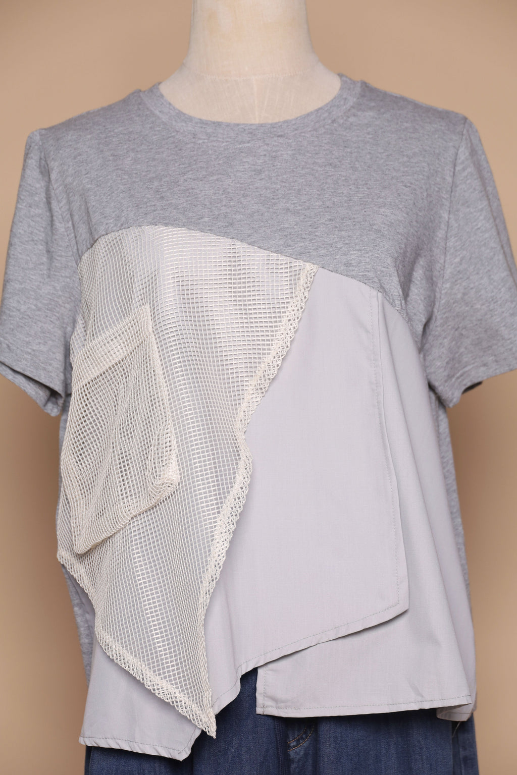 PO - Noel Netted Top in Grey