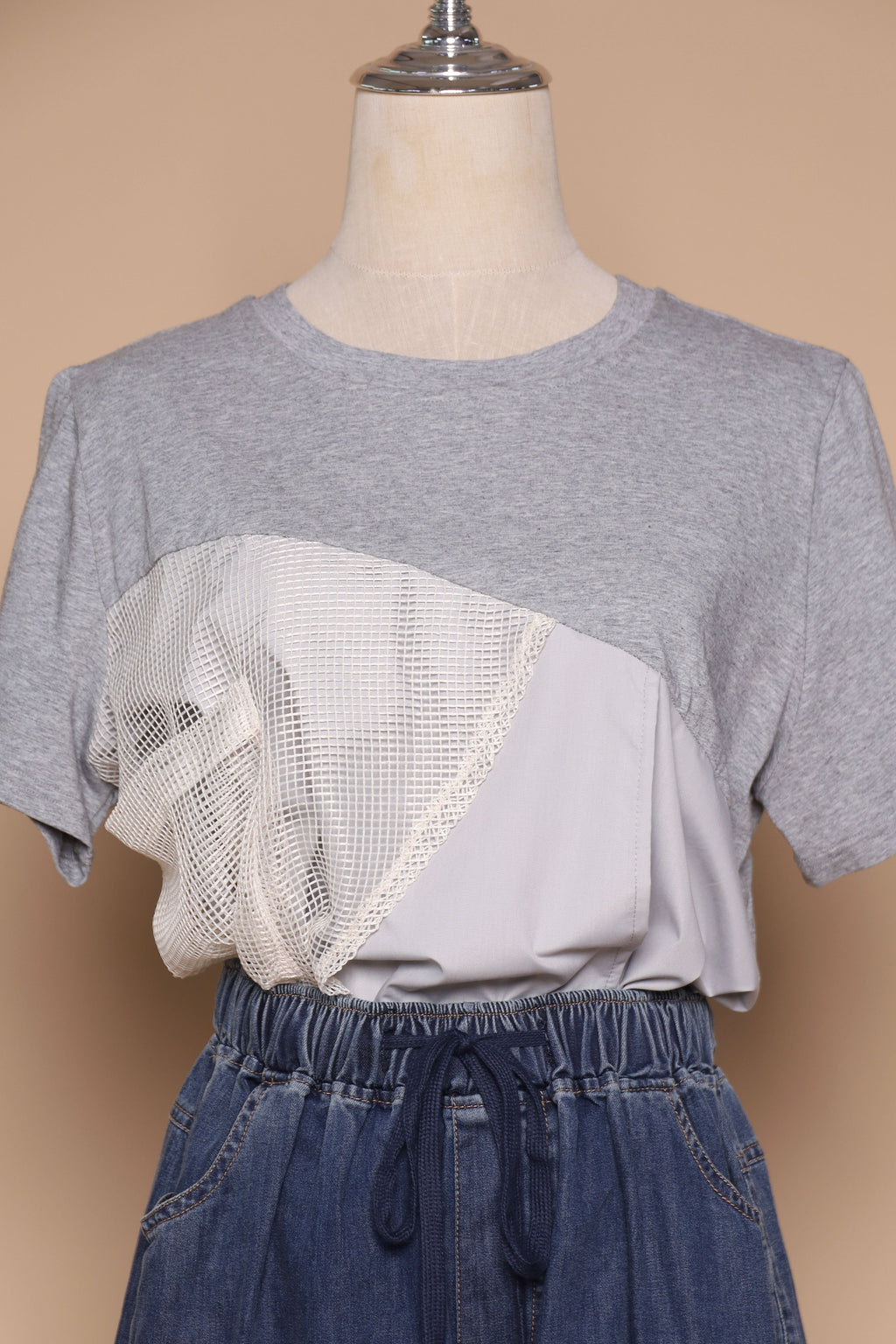 PO - Noel Netted Top in Grey