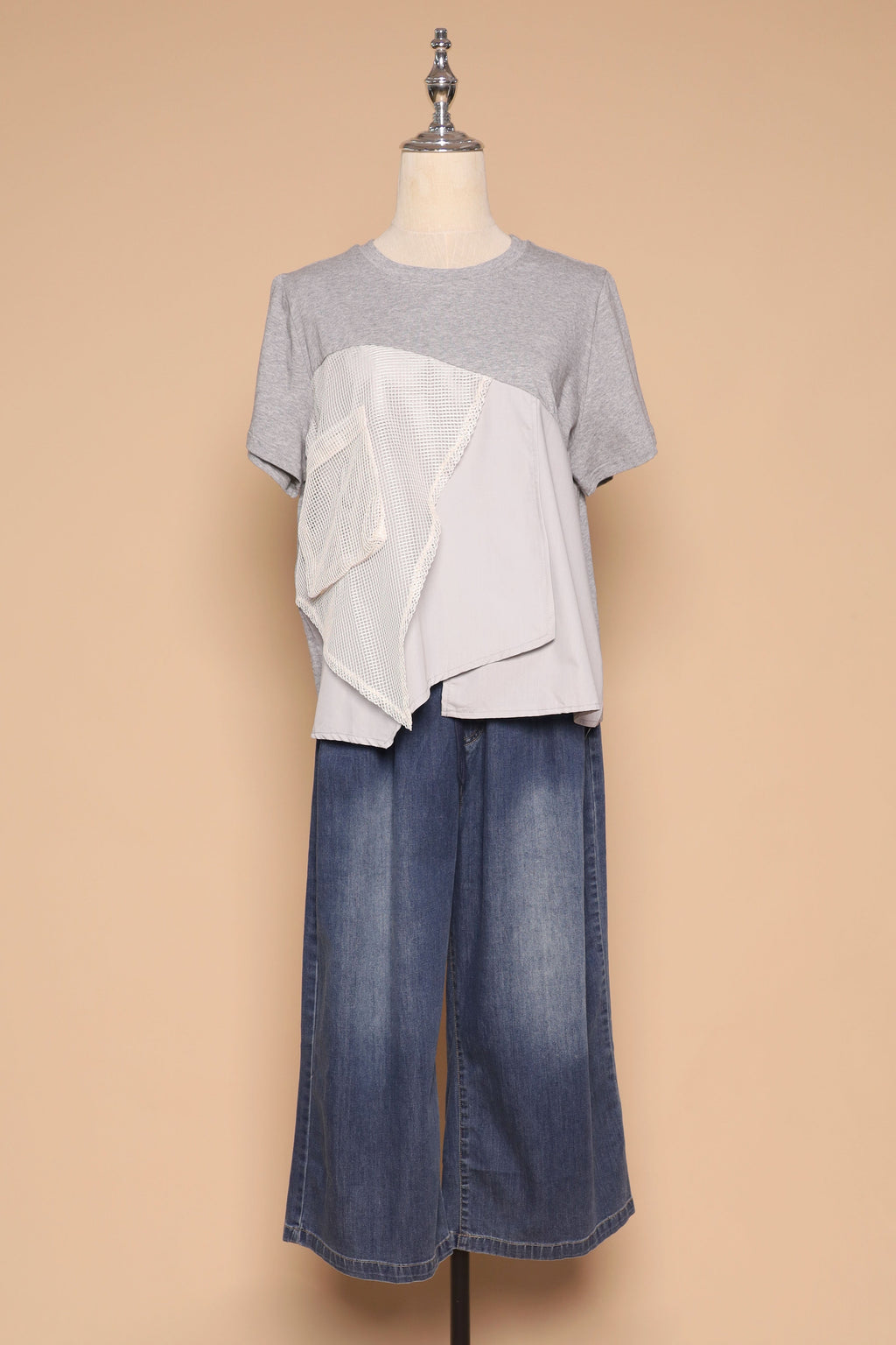 PO - Noel Netted Top in Grey