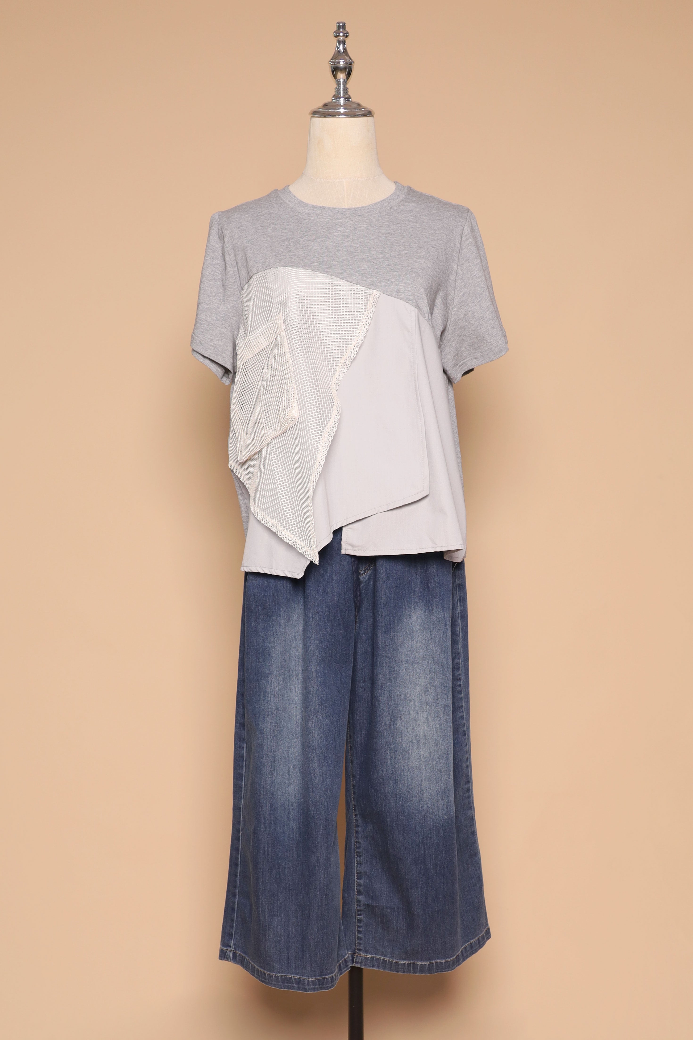 PO - Noel Netted Top in Grey