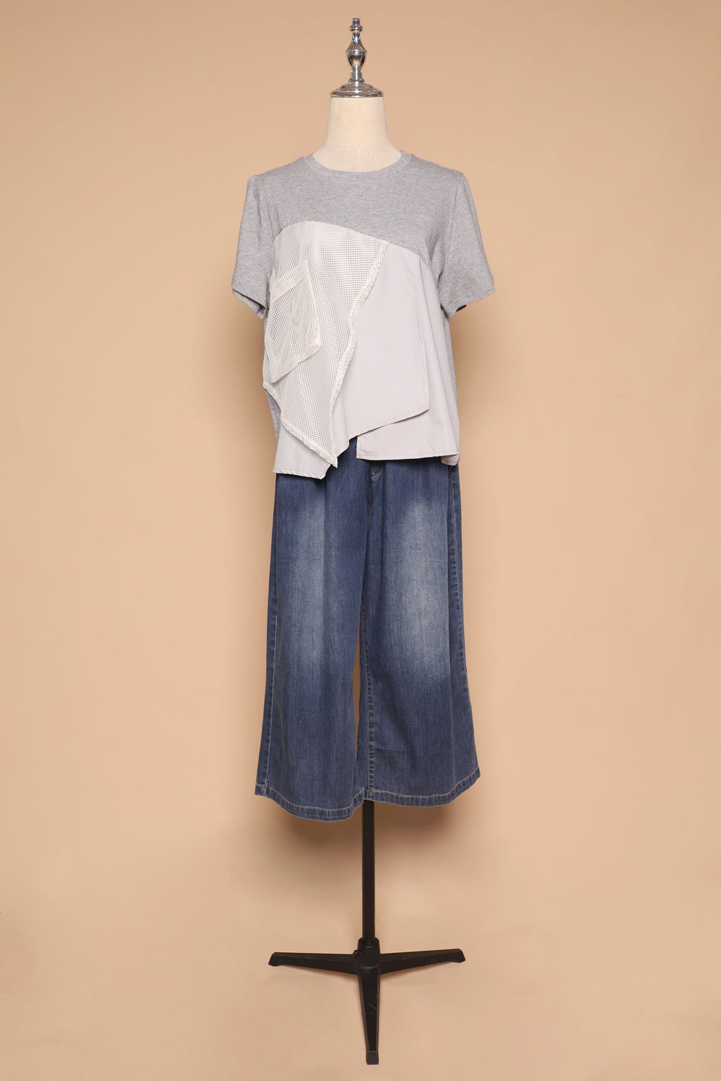 PO - Noel Netted Top in Grey