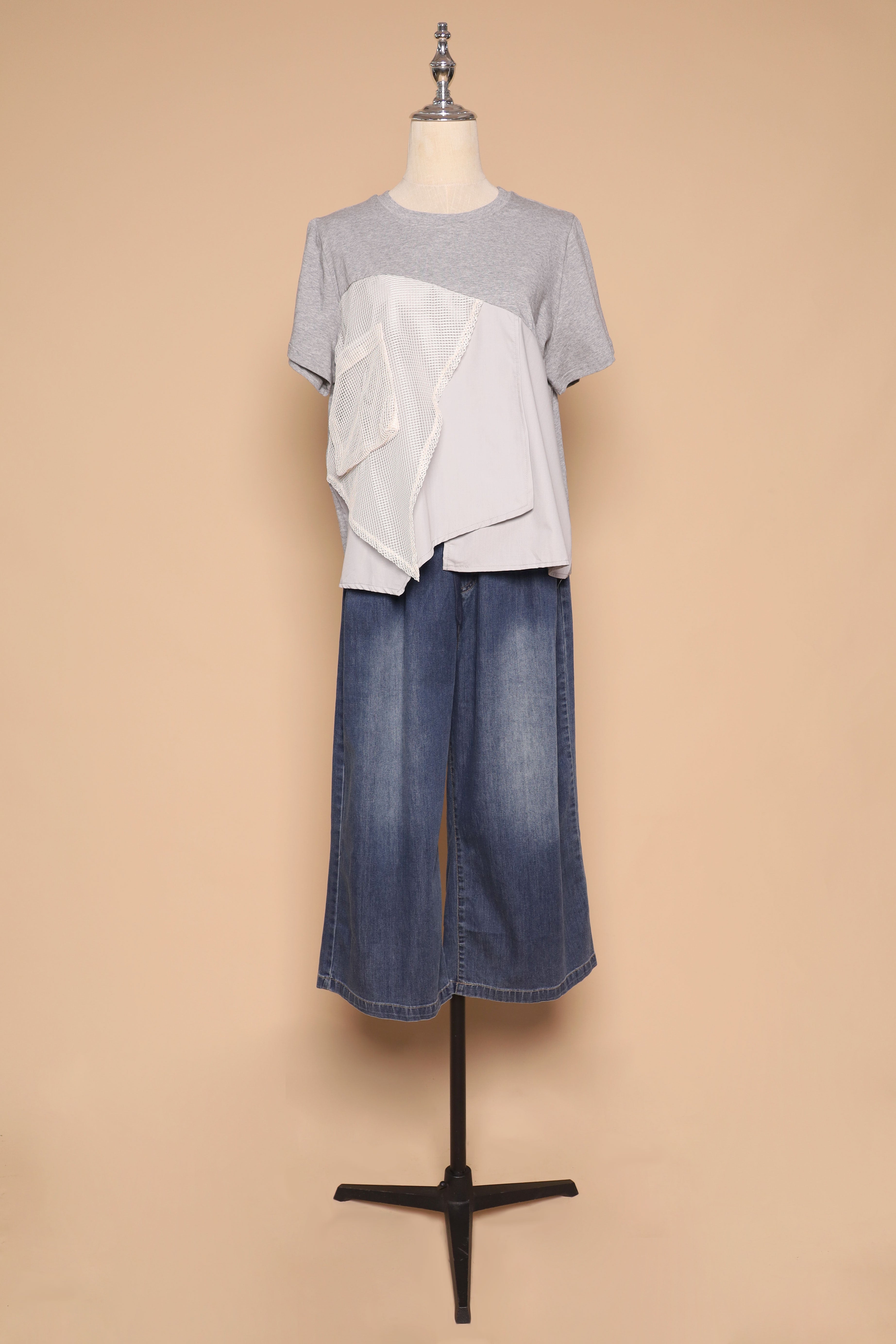 PO - Noel Netted Top in Grey