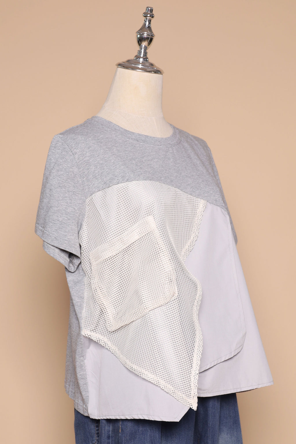 PO - Noel Netted Top in Grey