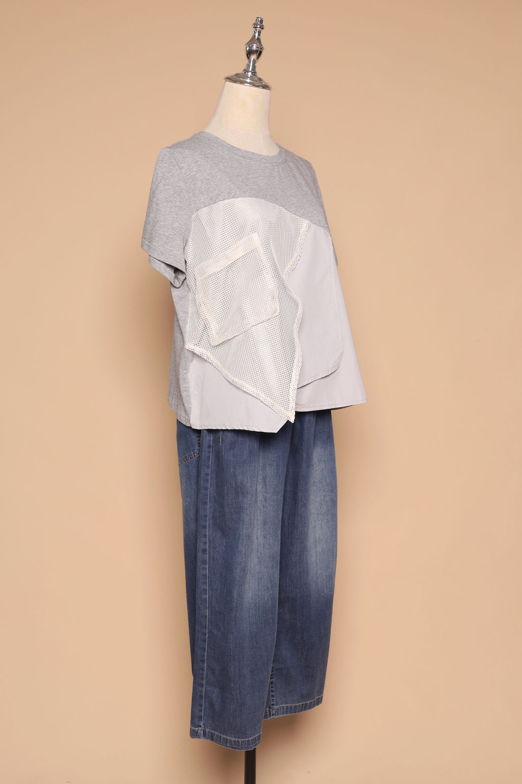 PO - Noel Netted Top in Grey