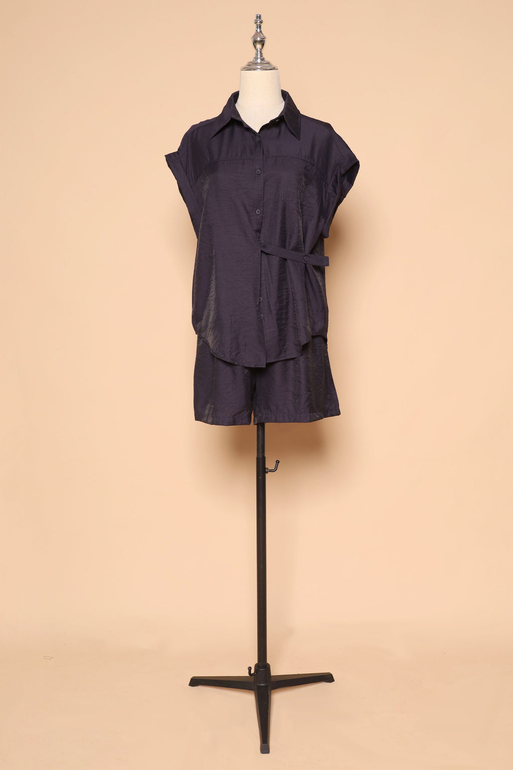 PO - Perryu 2 in 1 Top and Shorts Set in Navy