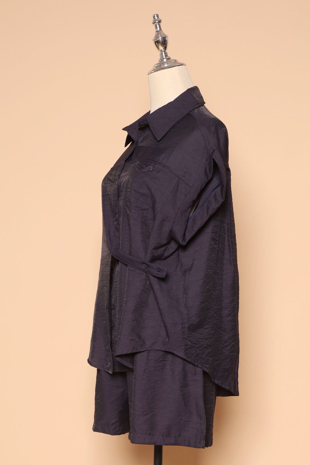 PO - Perryu 2 in 1 Top and Shorts Set in Navy