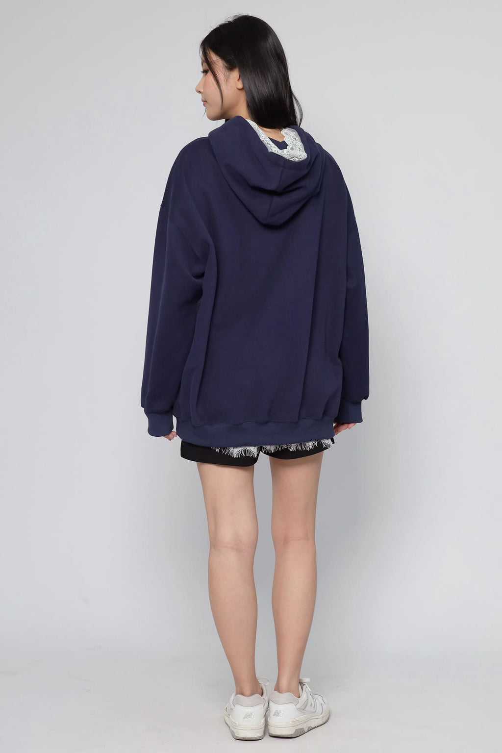 JOY - Pleasant Day Hoodie Pullover in Navy Blue