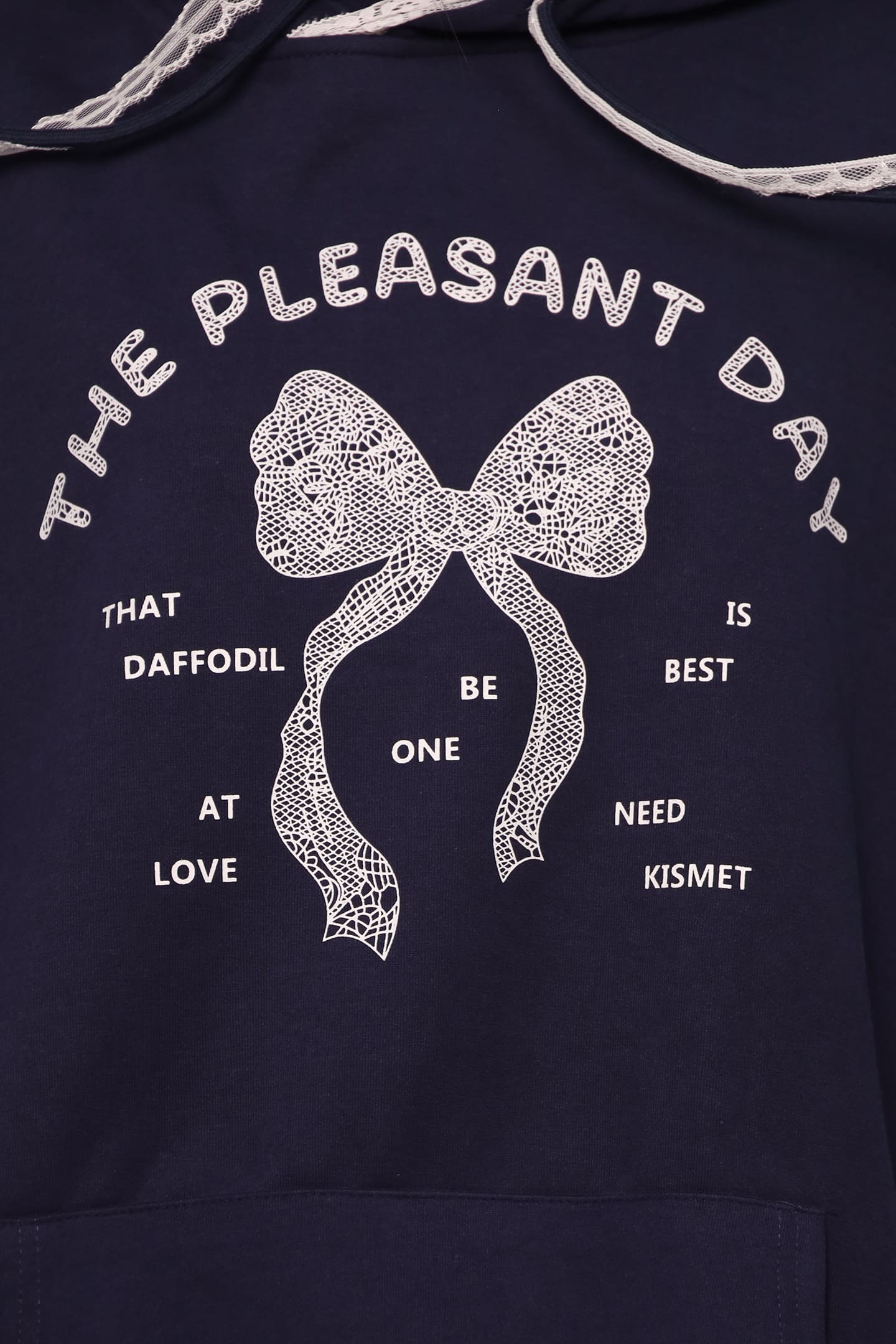JOY - Pleasant Day Hoodie Pullover in Navy Blue