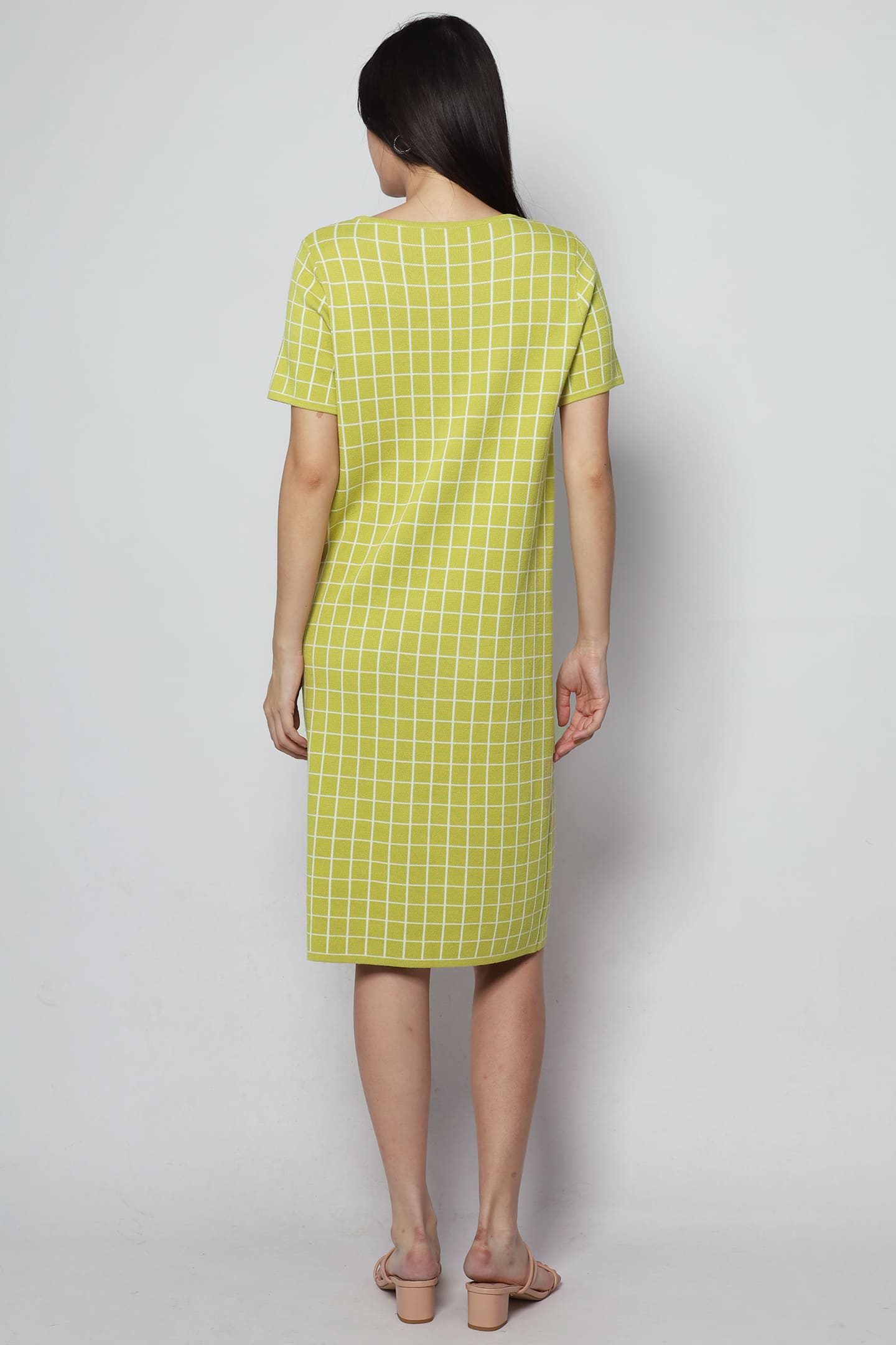 Priya Checkered Knit Dress