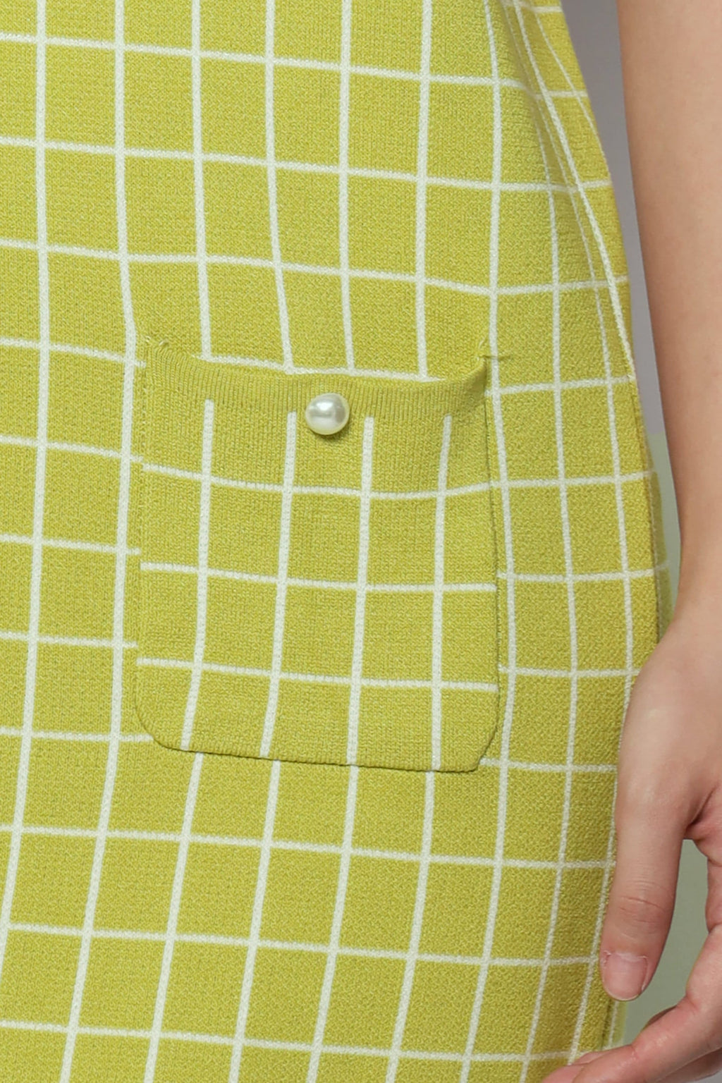 Priya Checkered Knit Dress