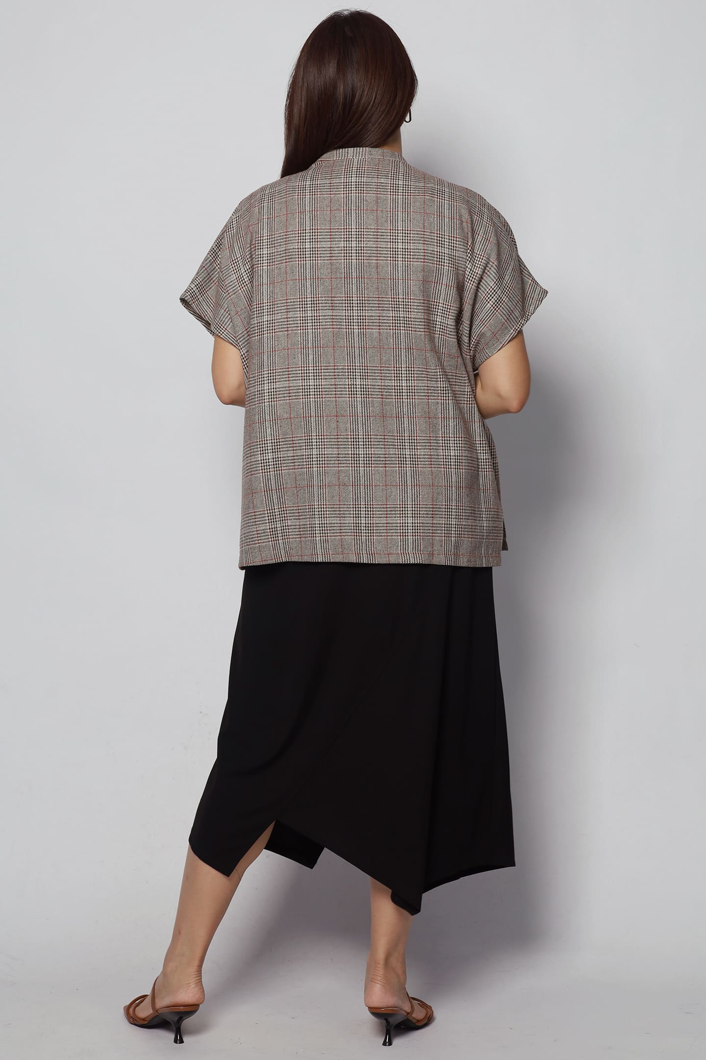 Ryanne Zipper Jacket in Checks