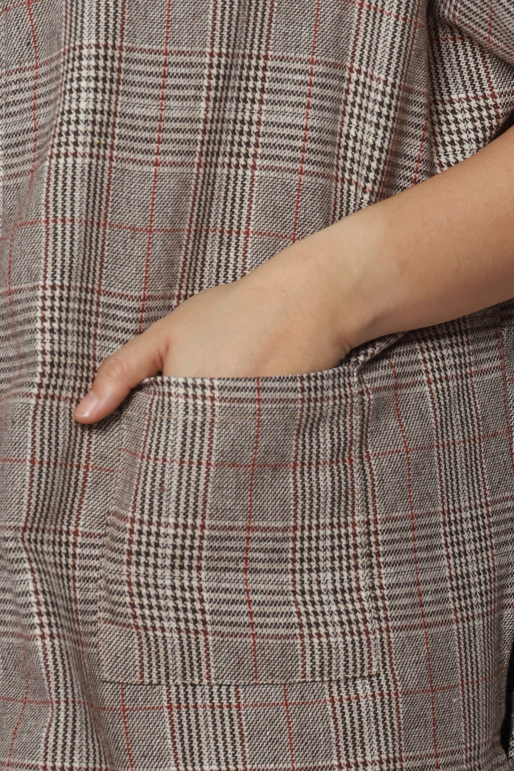 Ryanne Zipper Jacket in Checks