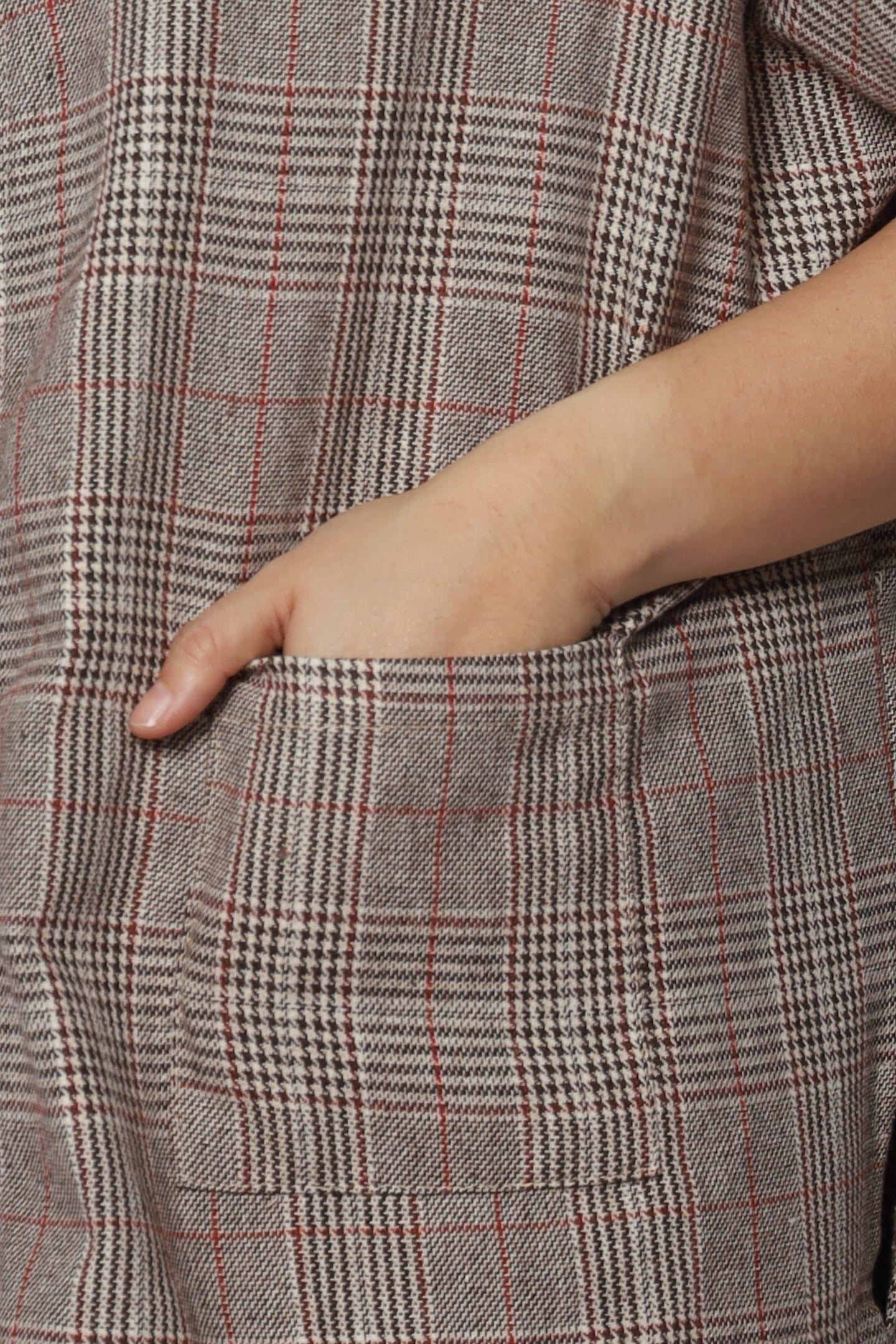 Ryanne Zipper Jacket in Checks