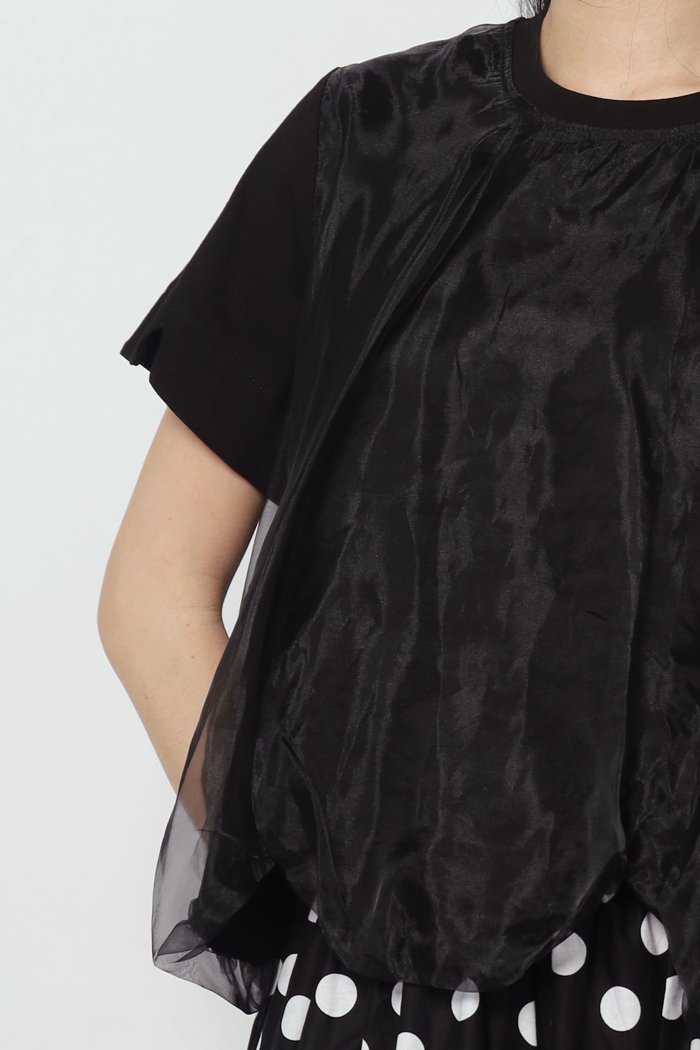 Sisi Organza Top in Black