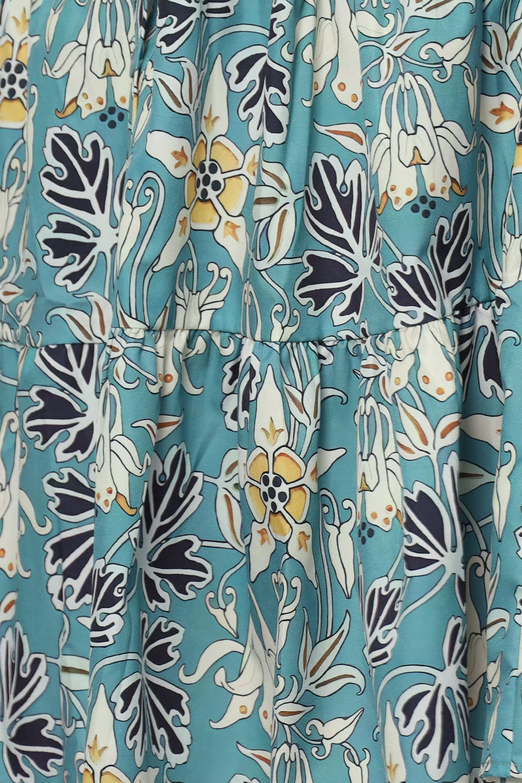 Sue Dress in Mint Foliage