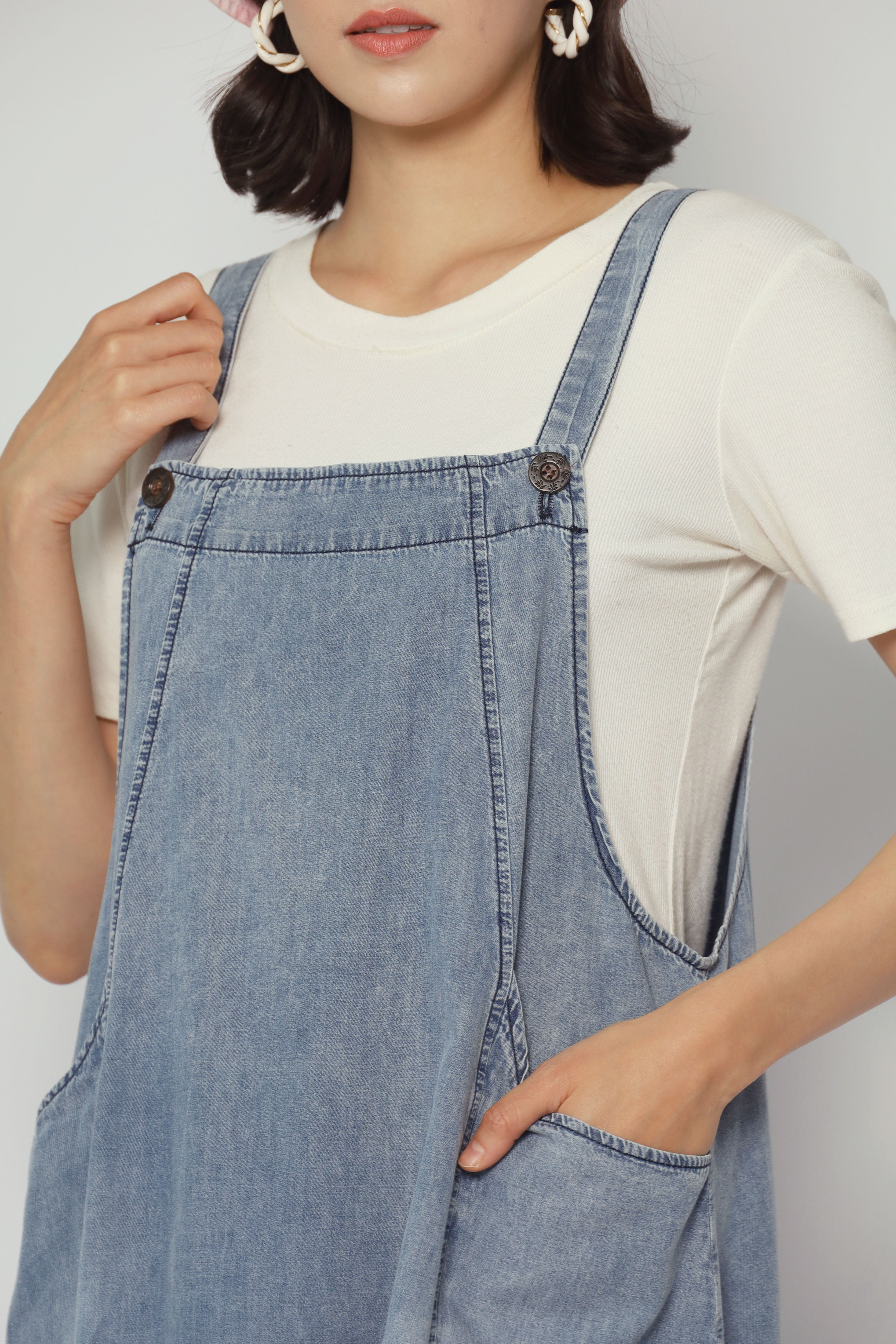 Suppa Denim Pinafore Dress