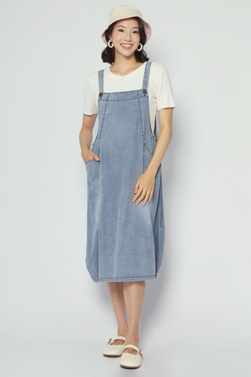 Suppa Denim Pinafore Dress