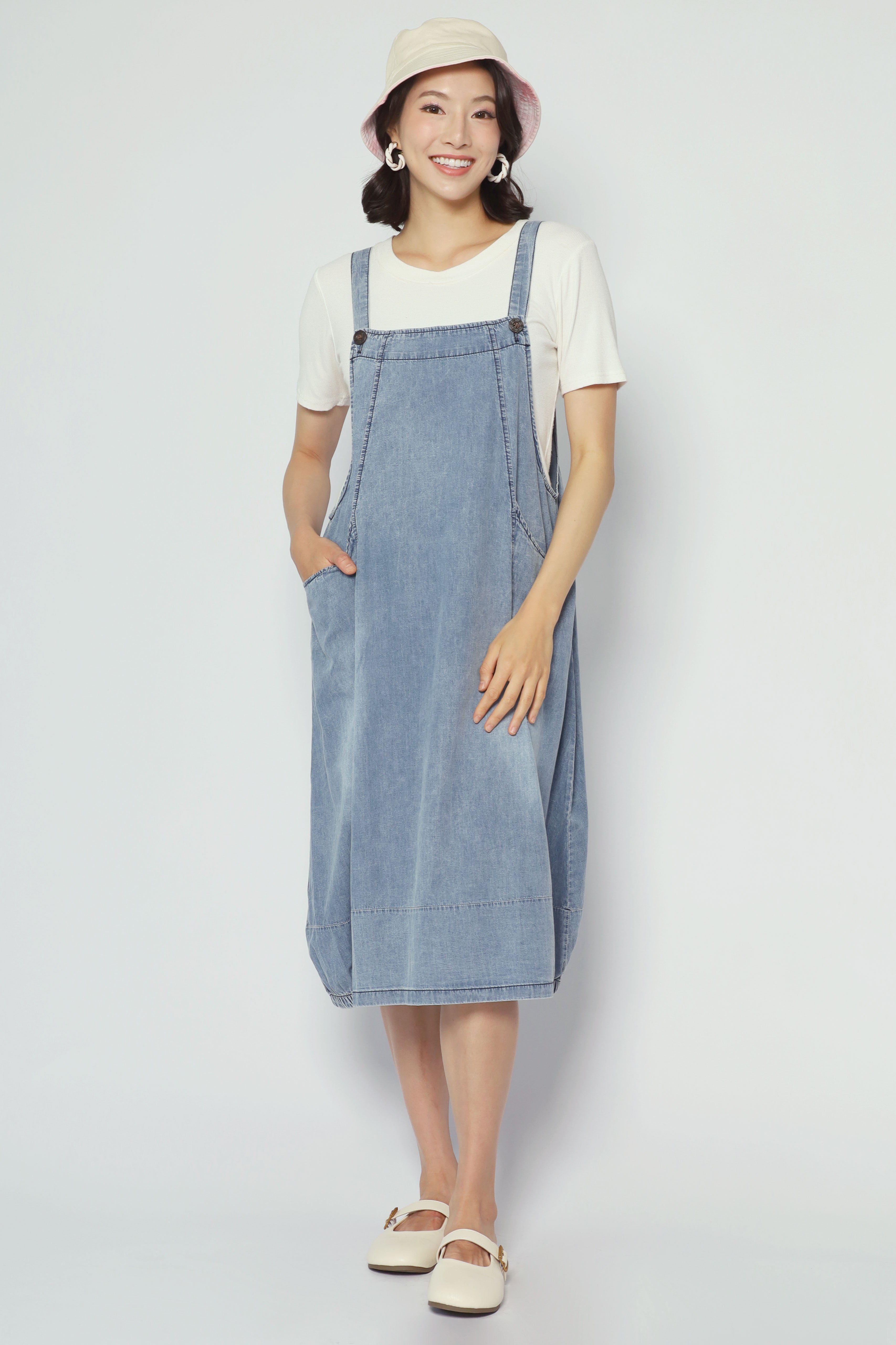 Suppa Denim Pinafore Dress