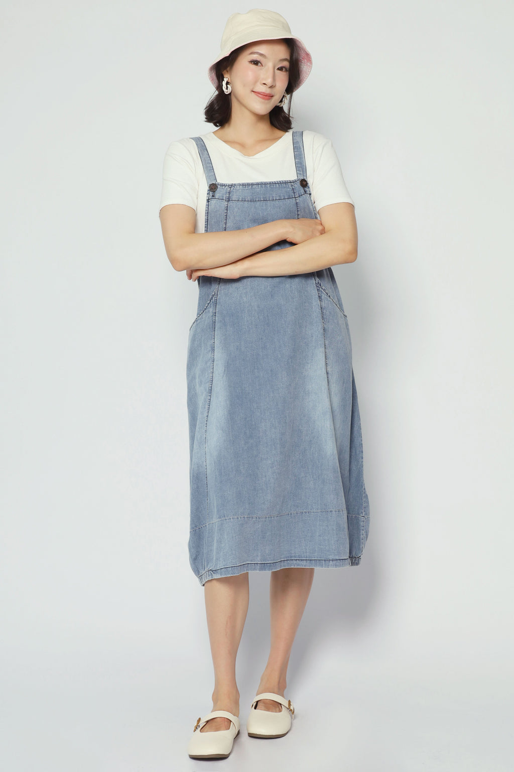 Suppa Denim Pinafore Dress