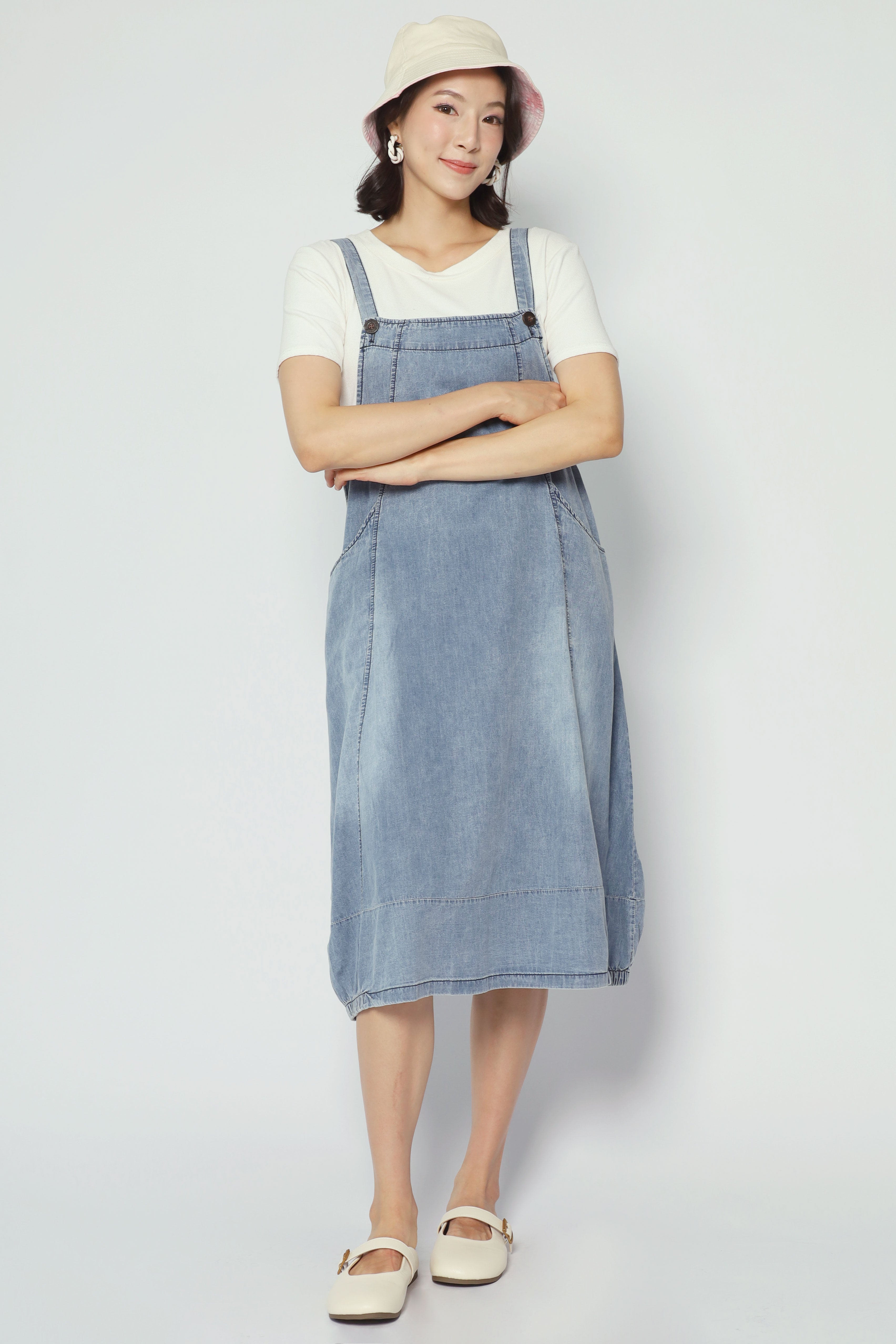 Suppa Denim Pinafore Dress