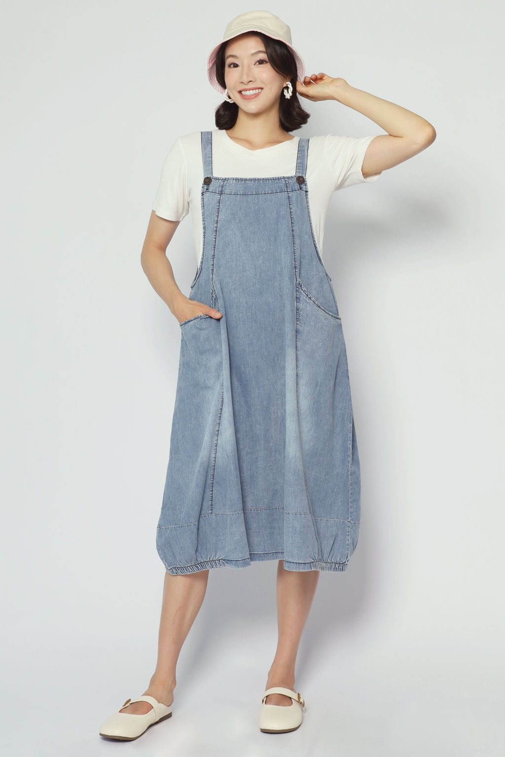 Suppa Denim Pinafore Dress
