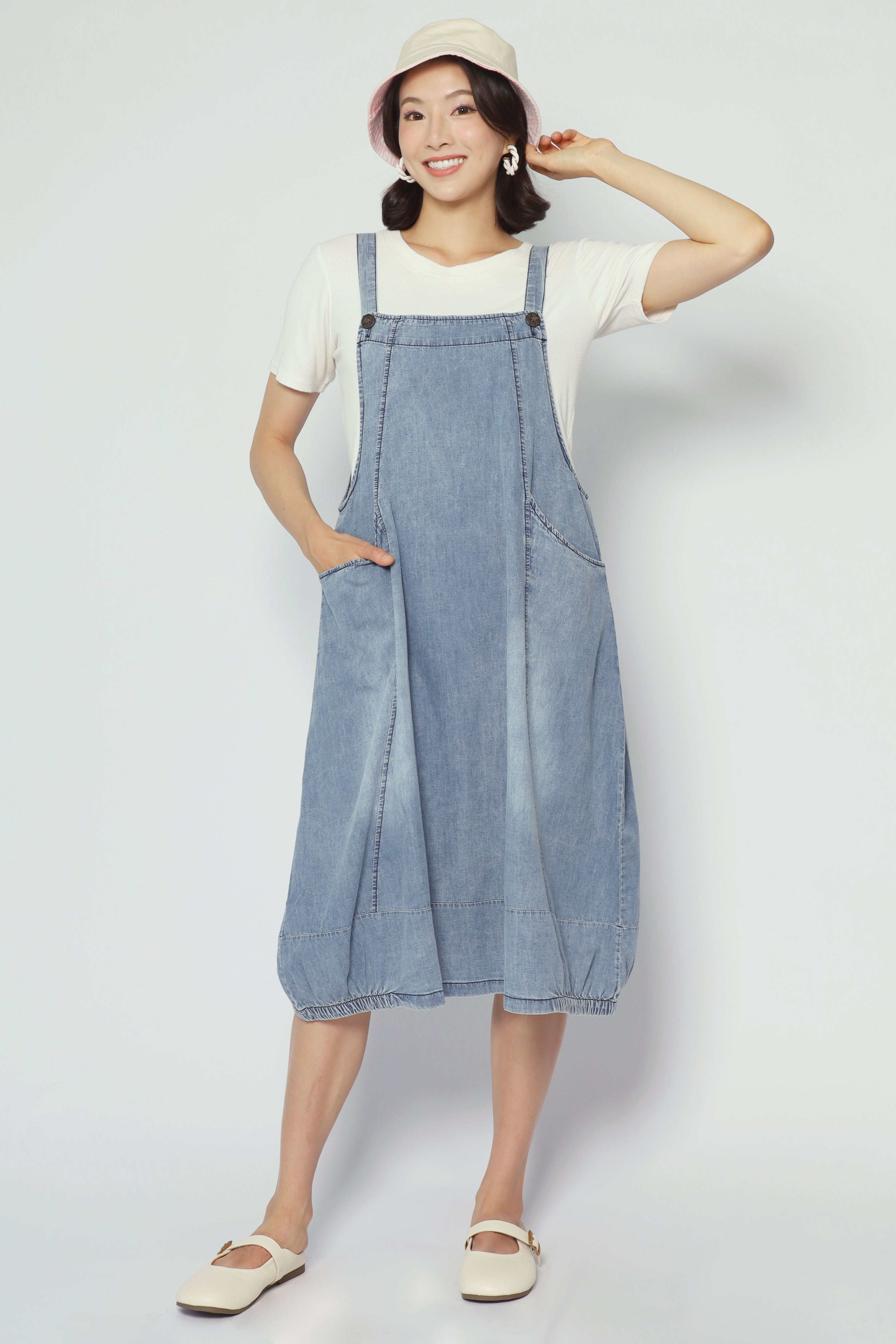 Suppa Denim Pinafore Dress