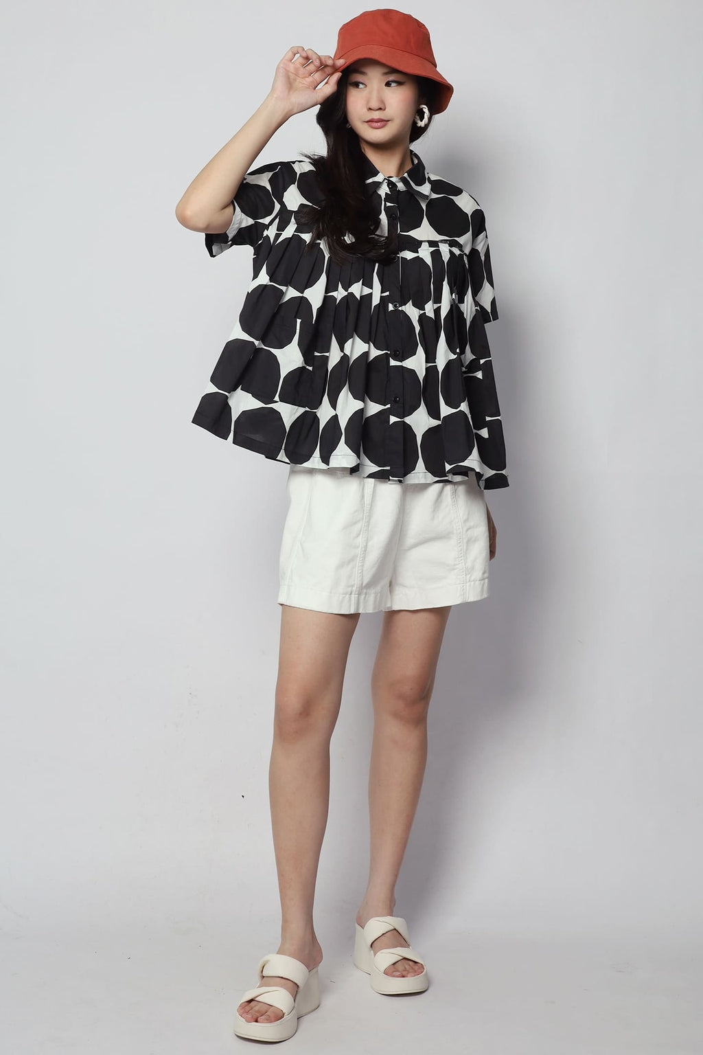 Susanna Shirt in Circle Print