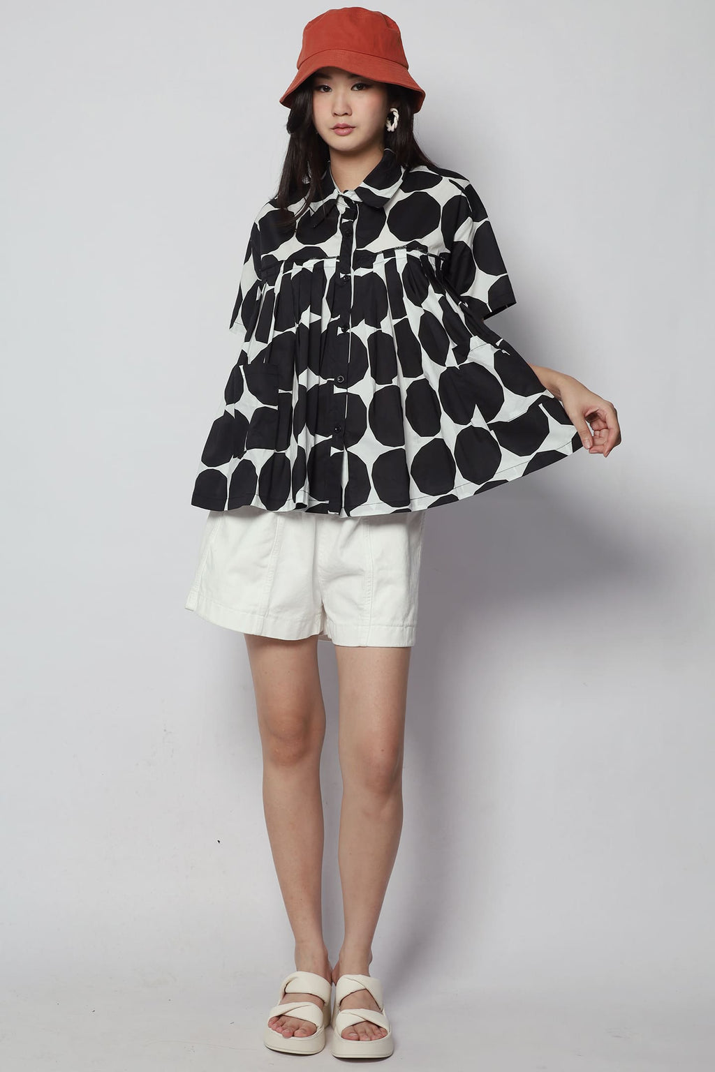 Susanna Shirt in Circle Print
