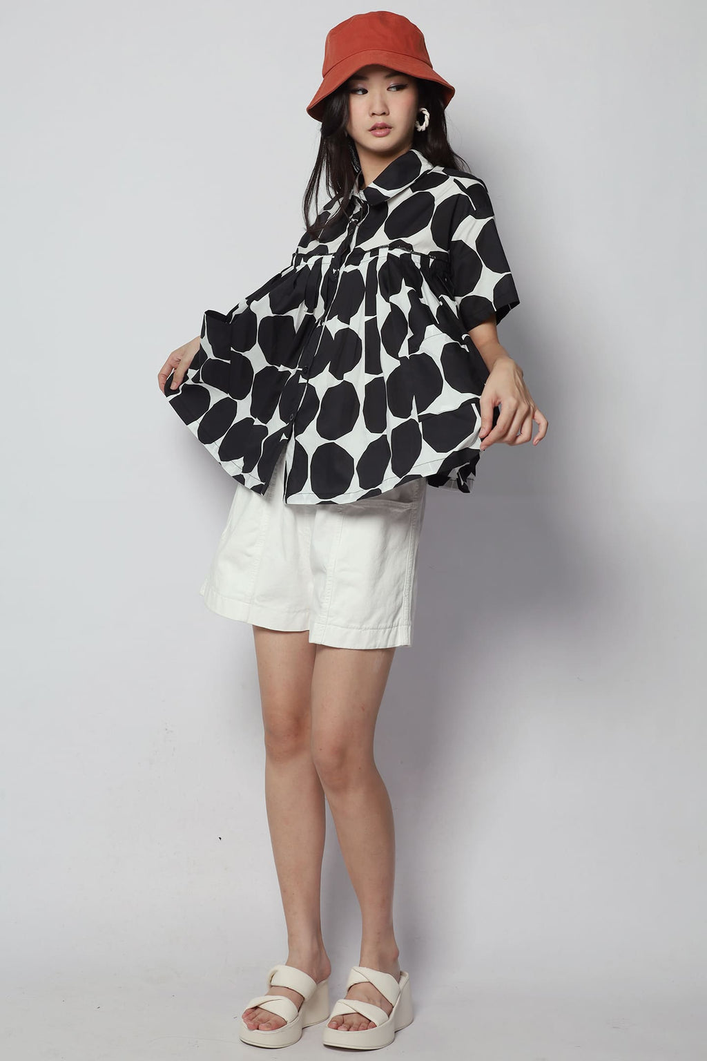 Susanna Shirt in Circle Print