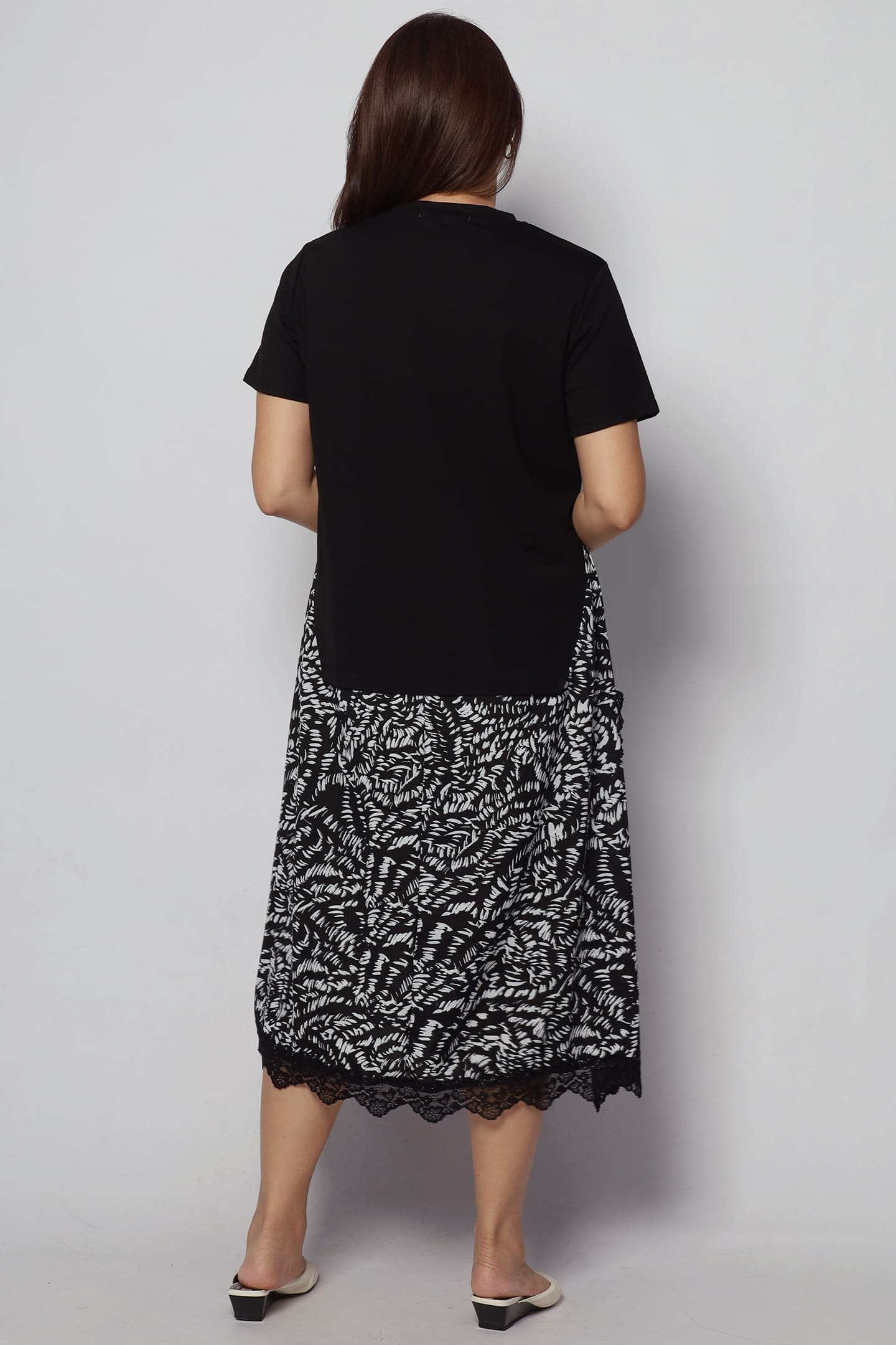 Thalia Abstract Dress in Black