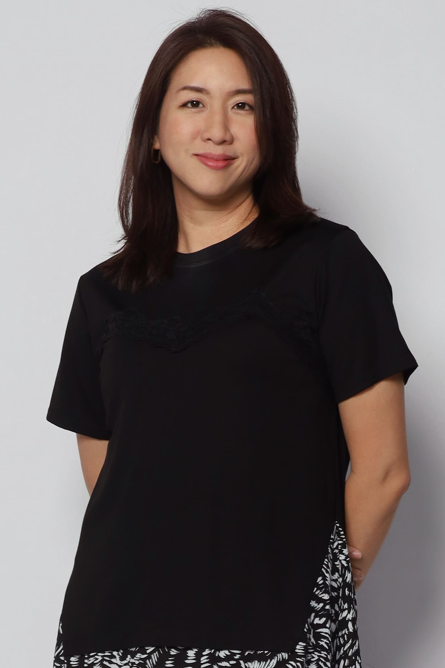 Thalia Abstract Dress in Black