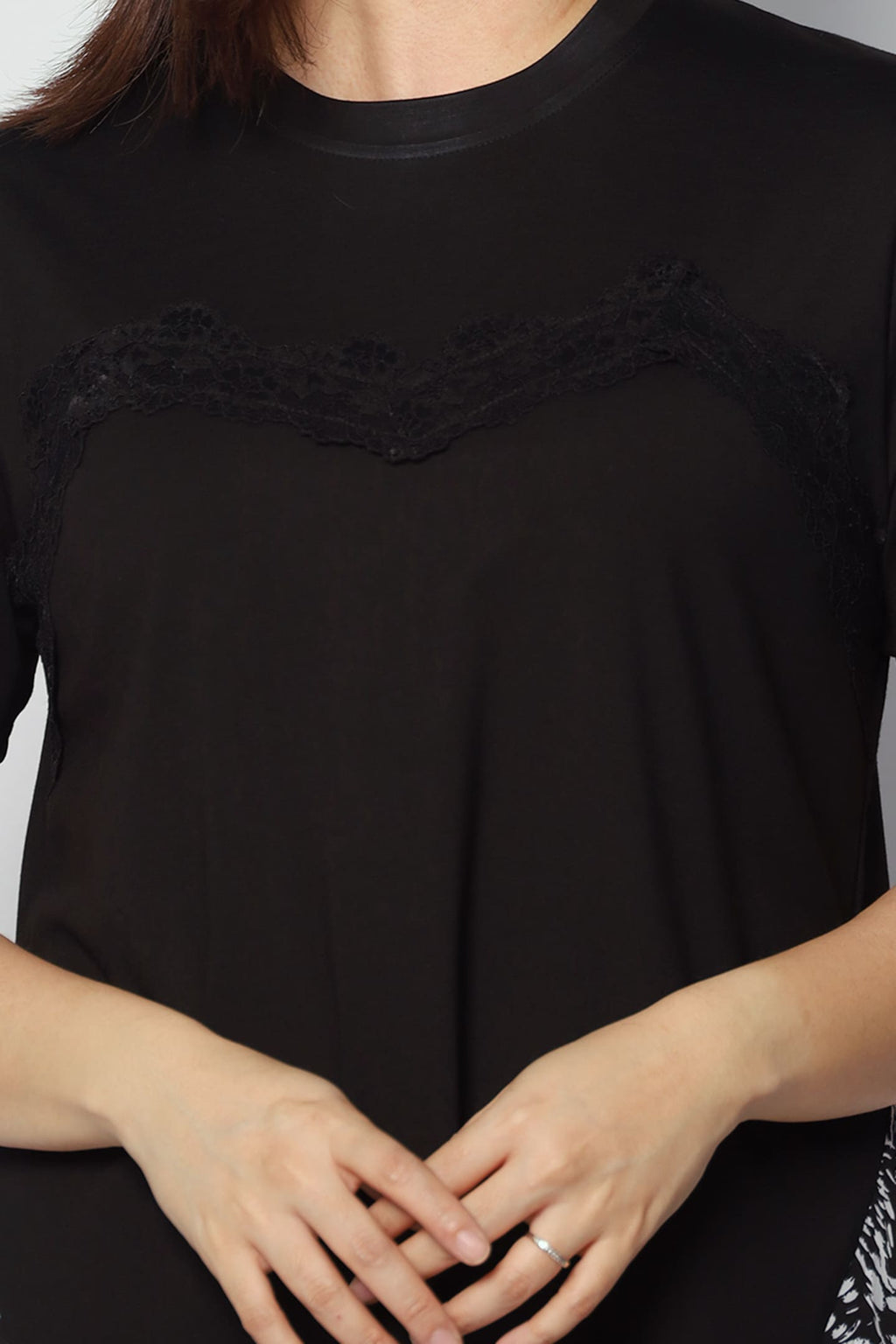 Thalia Abstract Dress in Black