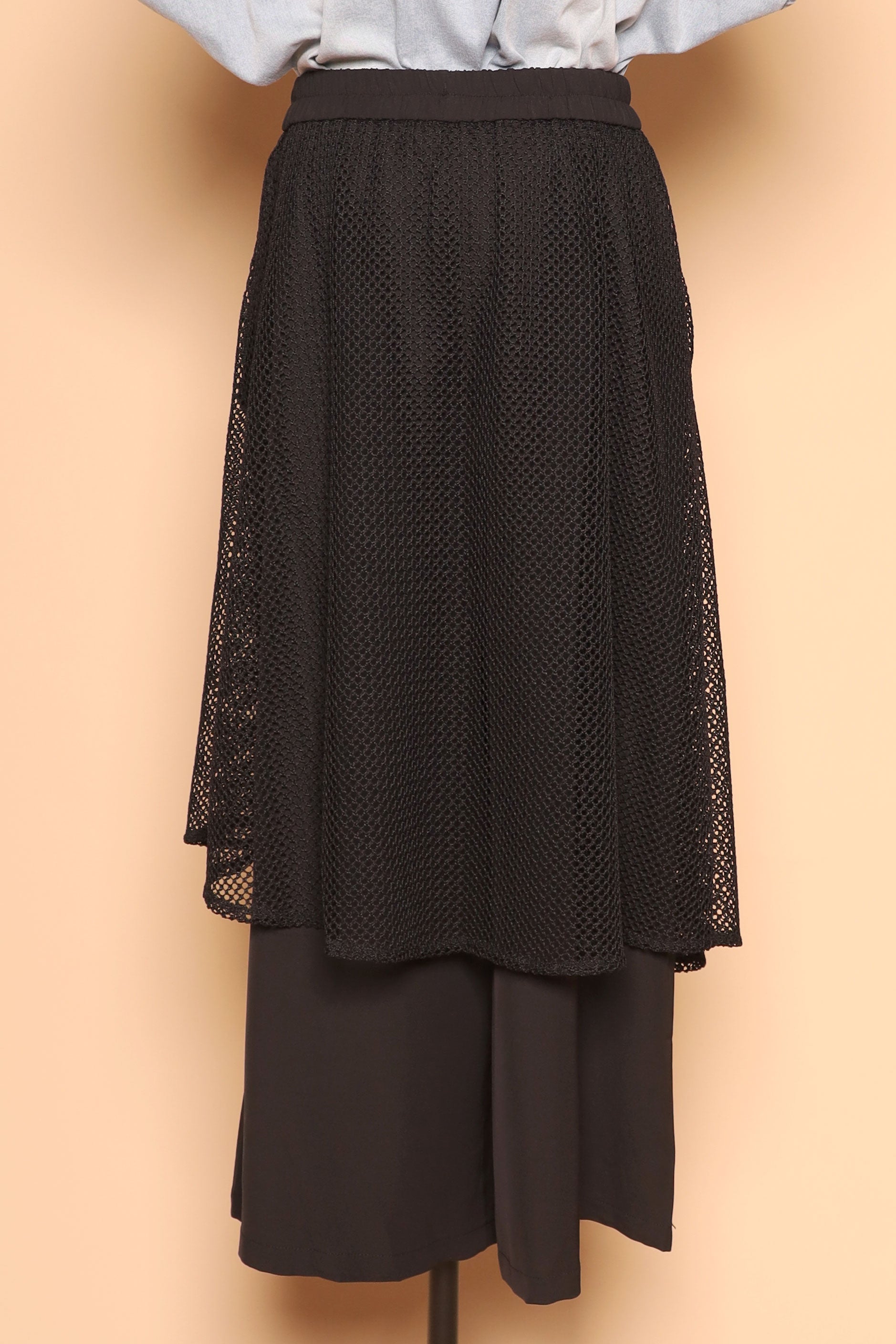 PO - Vick Netted Culottes in Black