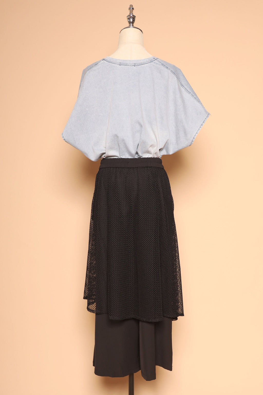 PO - Vick Netted Culottes in Black