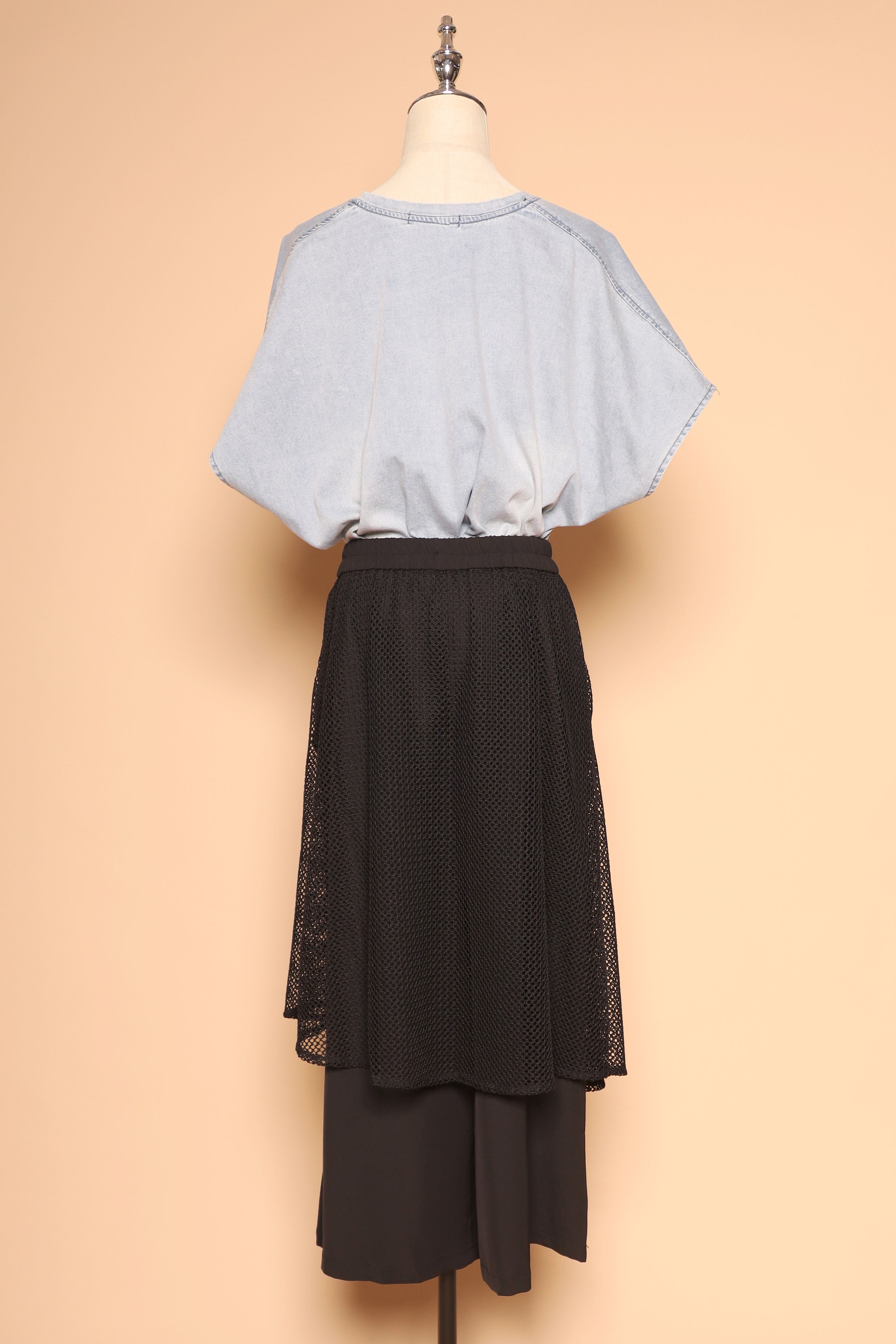 PO - Vick Netted Culottes in Black