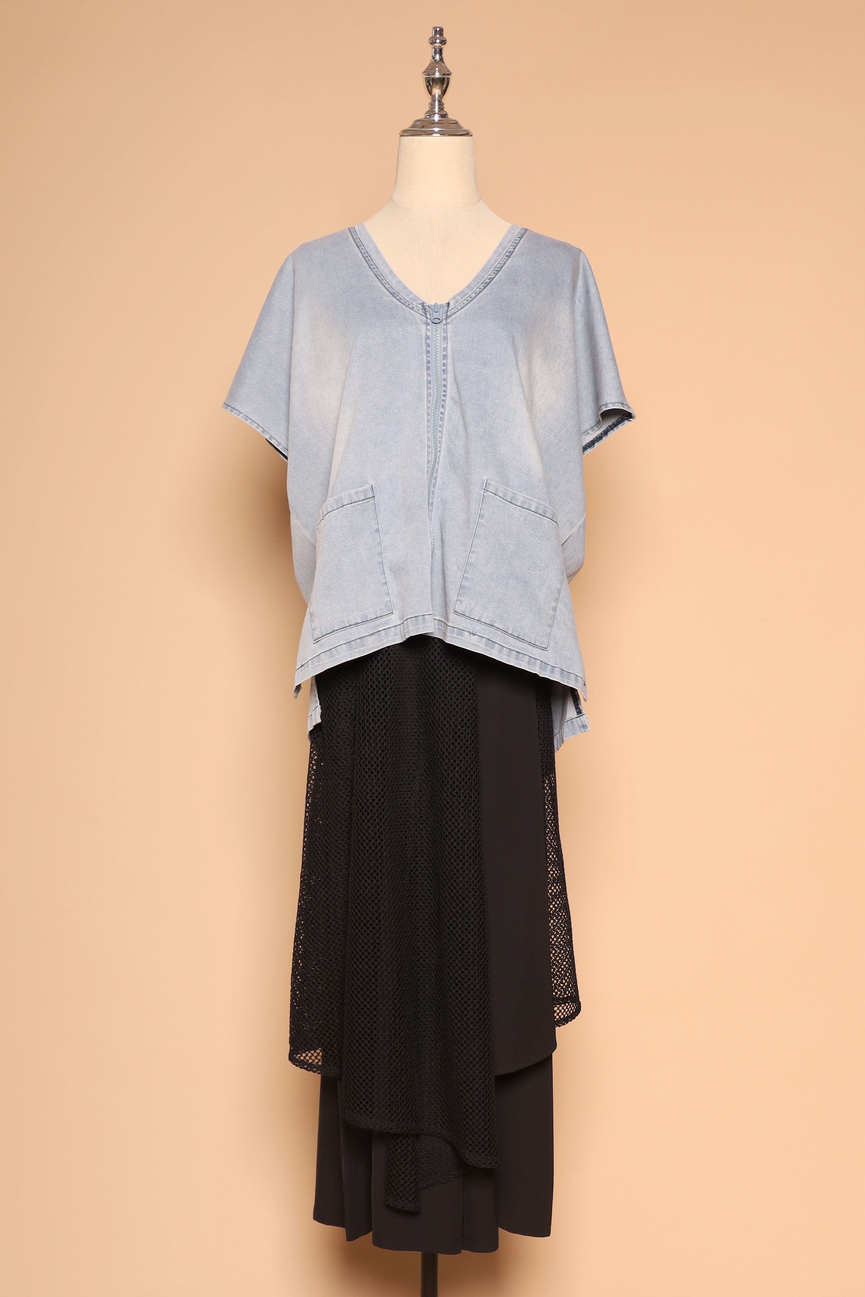 PO - Vick Netted Culottes in Black