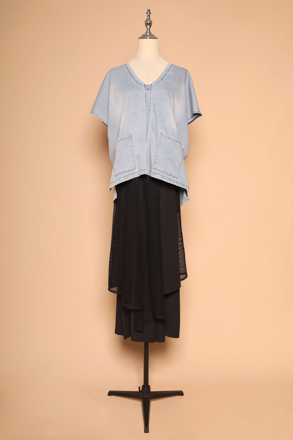 PO - Vick Netted Culottes in Black