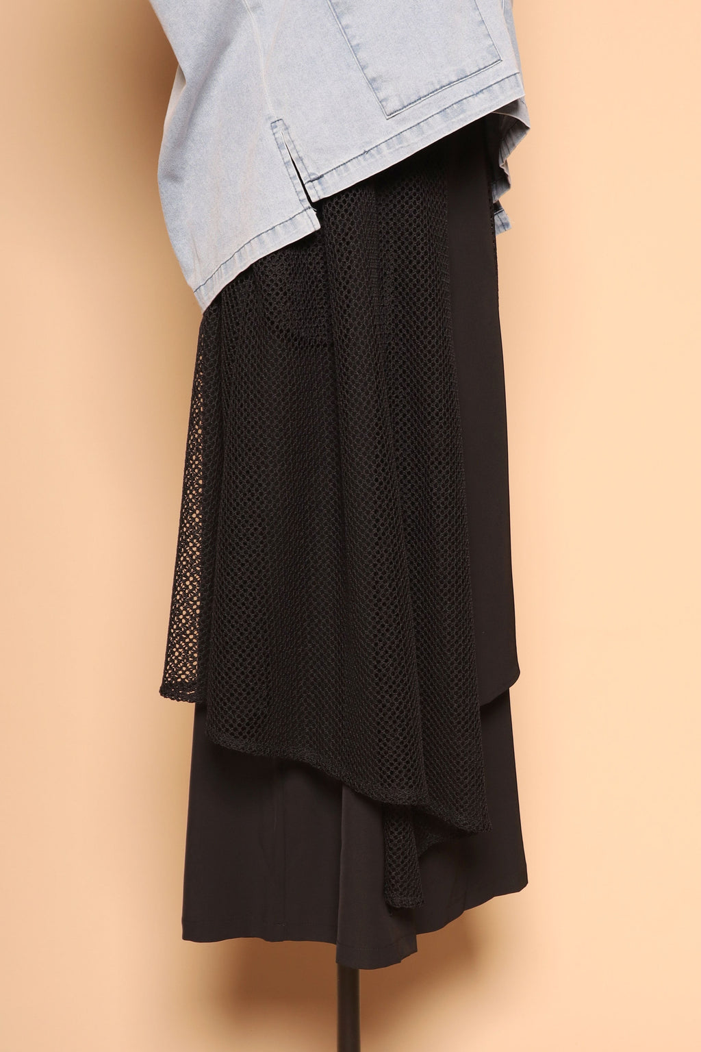 PO - Vick Netted Culottes in Black