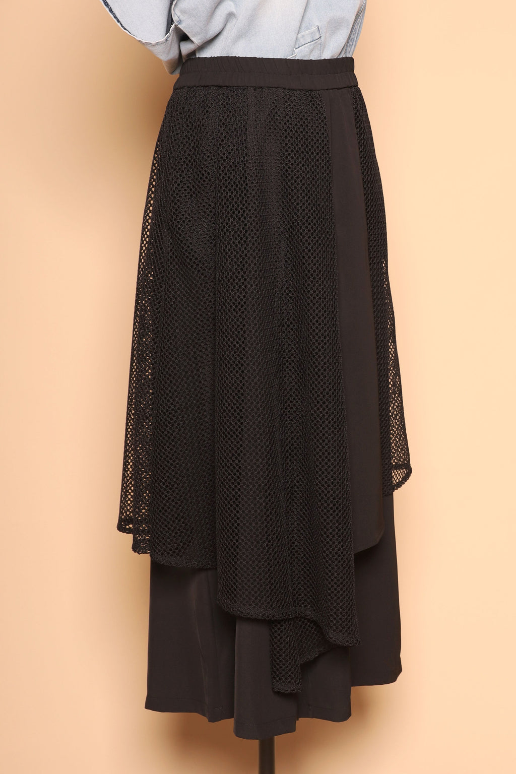 PO - Vick Netted Culottes in Black