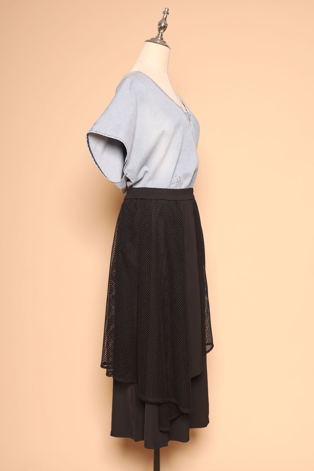 PO - Vick Netted Culottes in Black